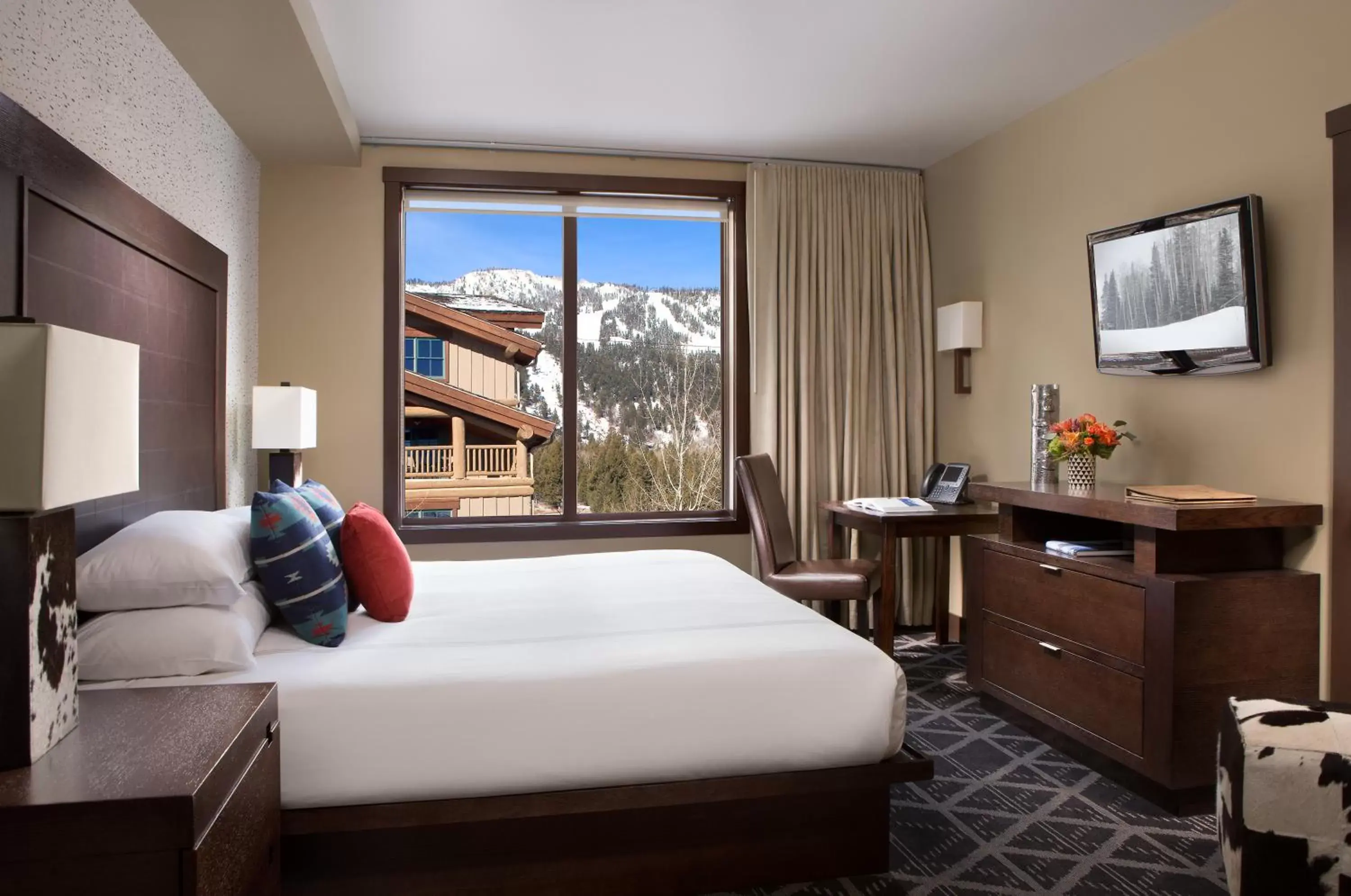 Bedroom in Hotel Terra Jackson Hole, a Noble House Resort