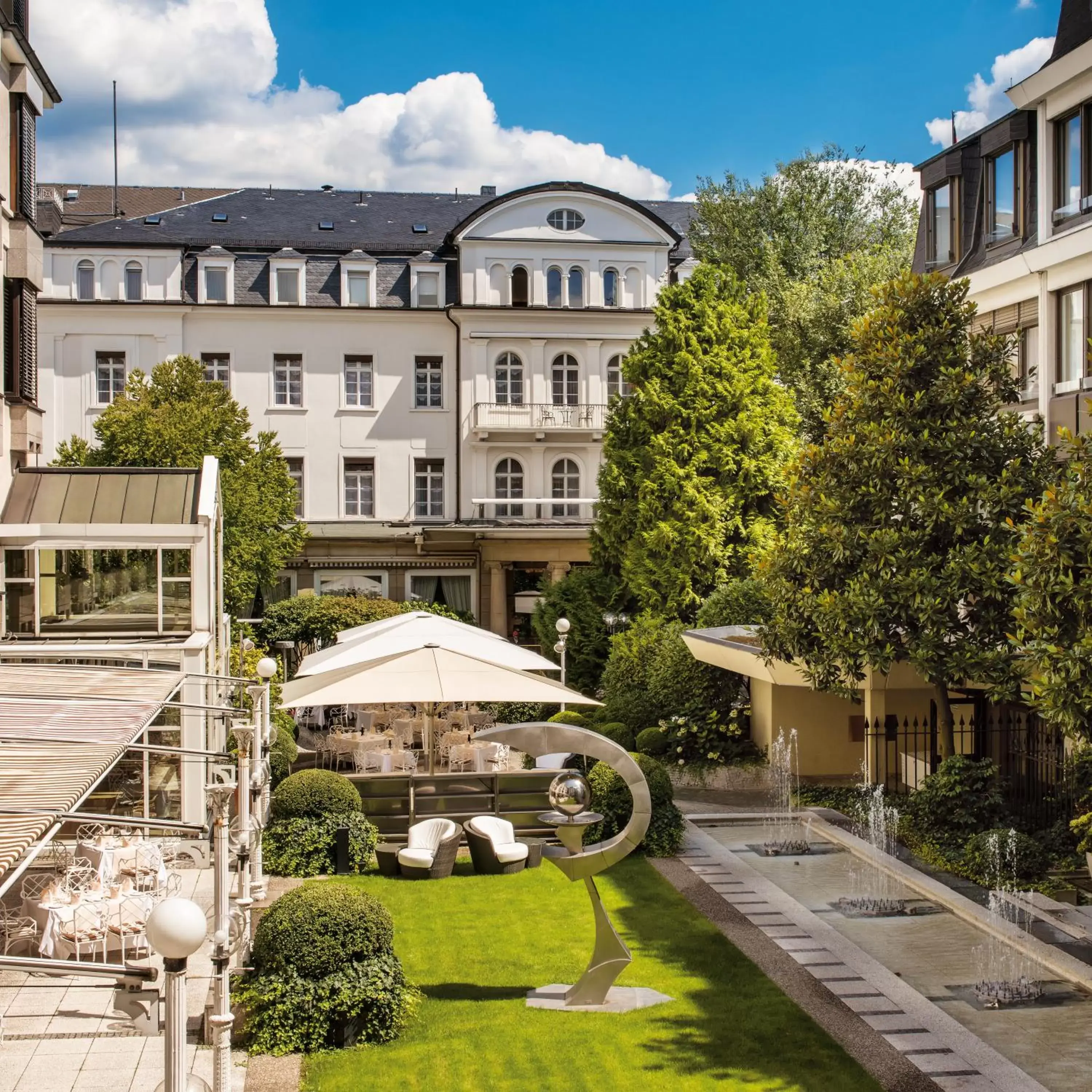 Bird's eye view, Garden in Hotel Europäischer Hof Heidelberg