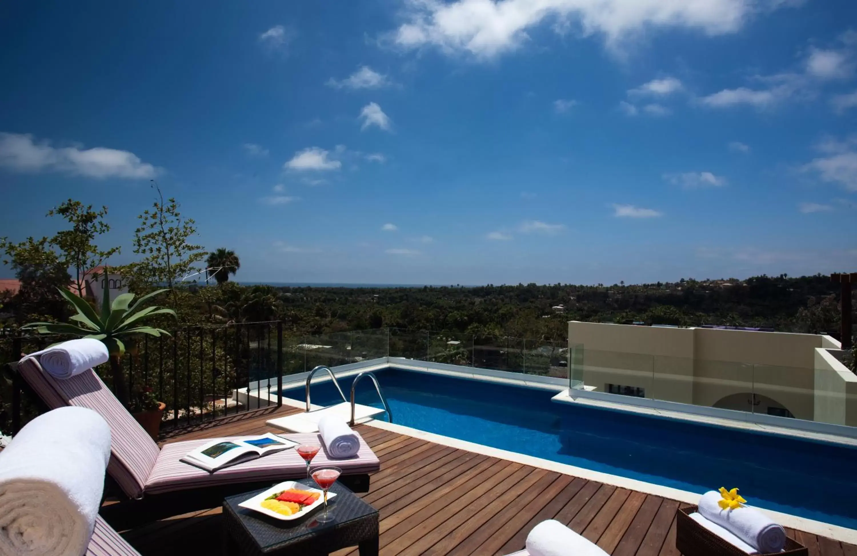 Balcony/Terrace, Swimming Pool in Guaycura Boutique Hotel, Beach Club & Spa