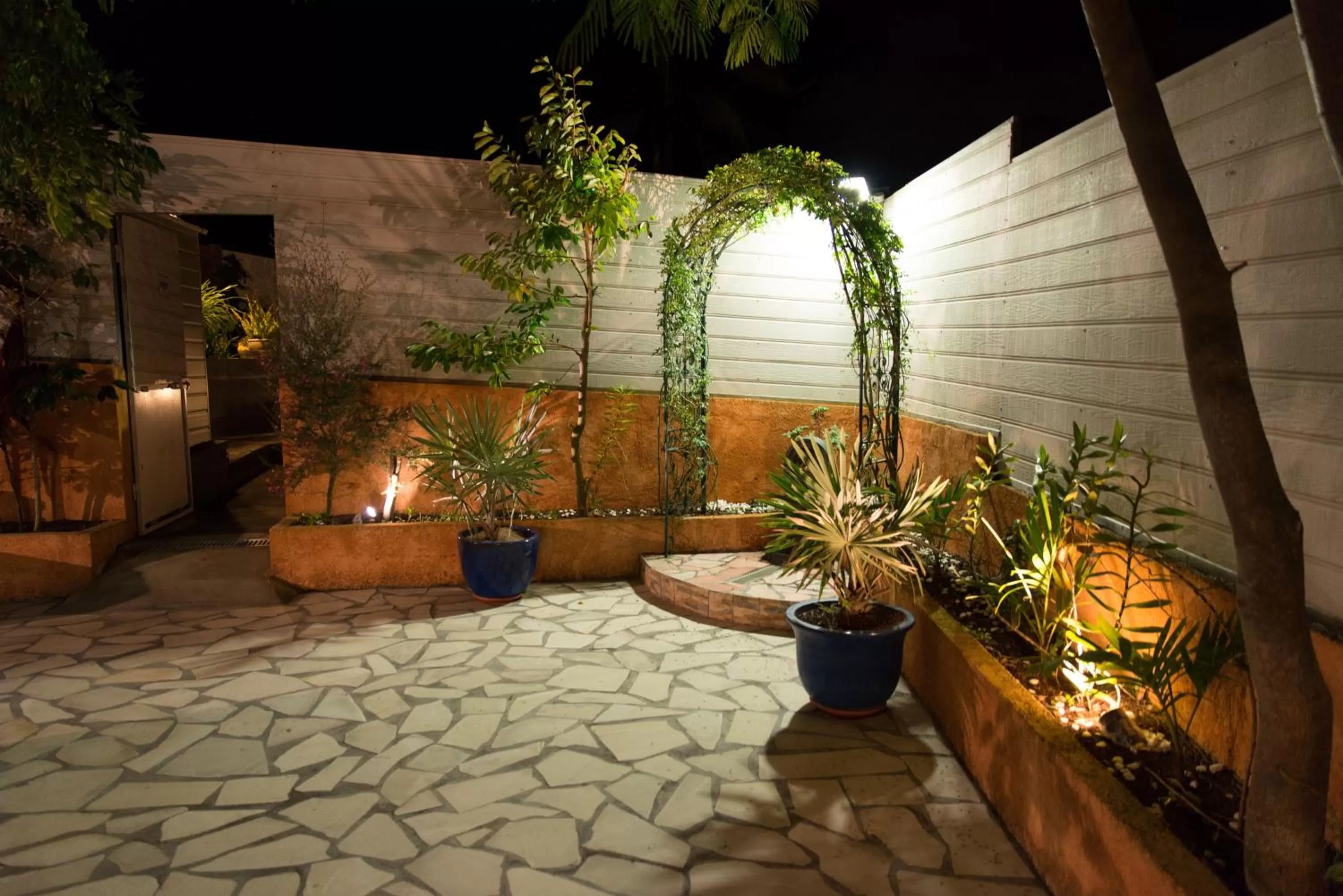 Patio in La Résidence des Caféiers - Le Tampon