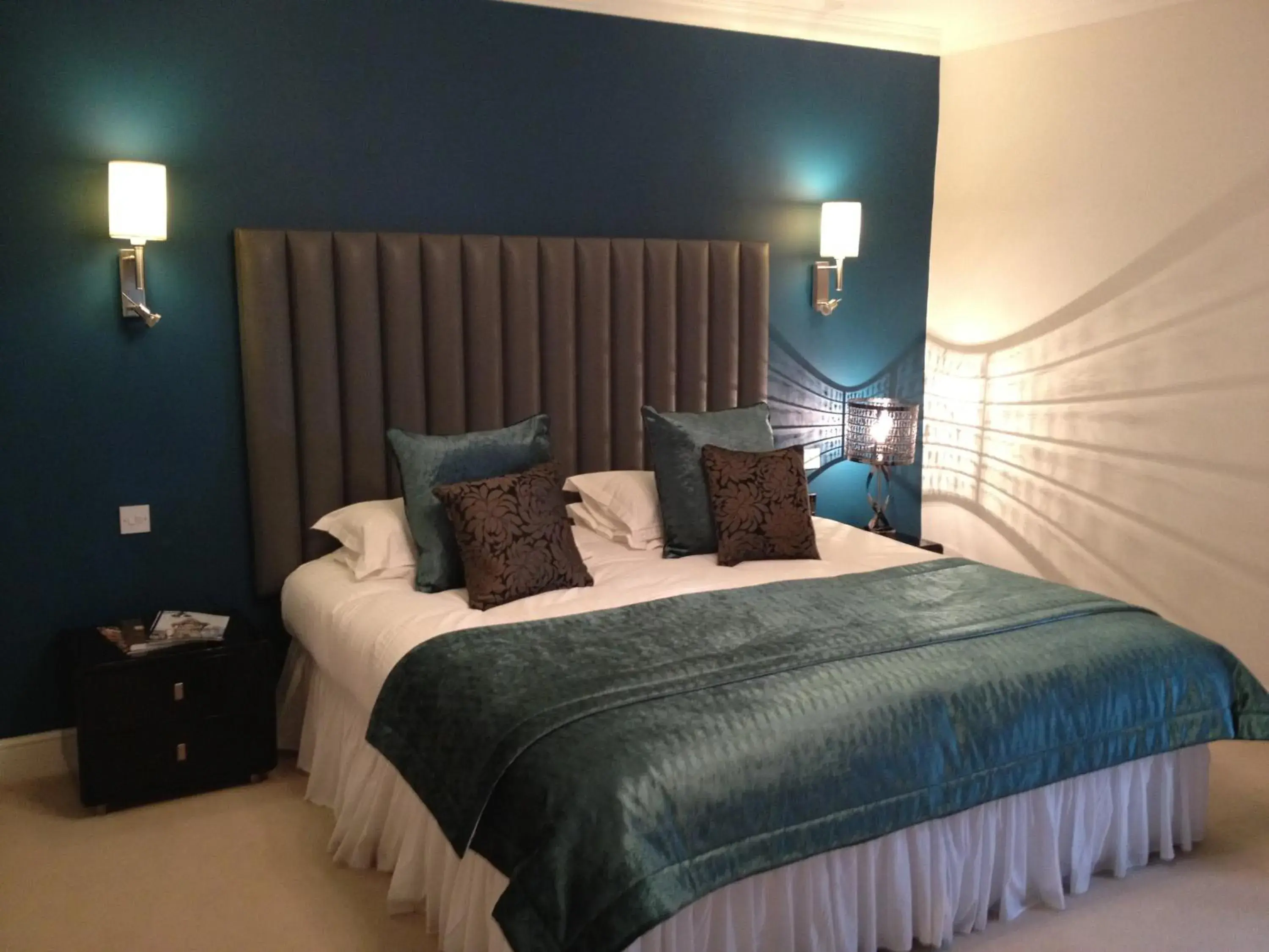 Bed in Fishmore Hall Hotel and Boutique Spa