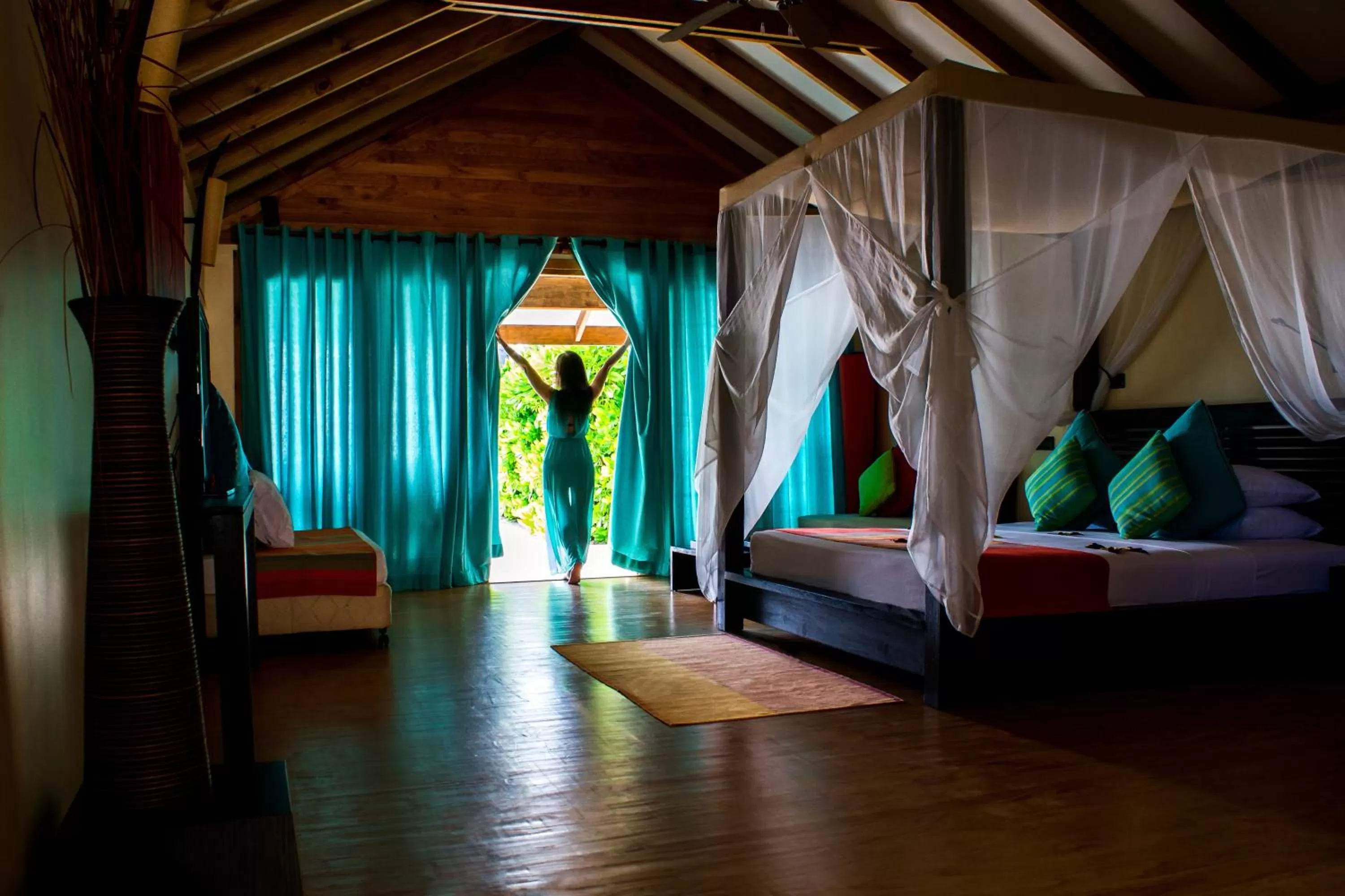 Decorative detail, Bed in Canareef Resort Maldives