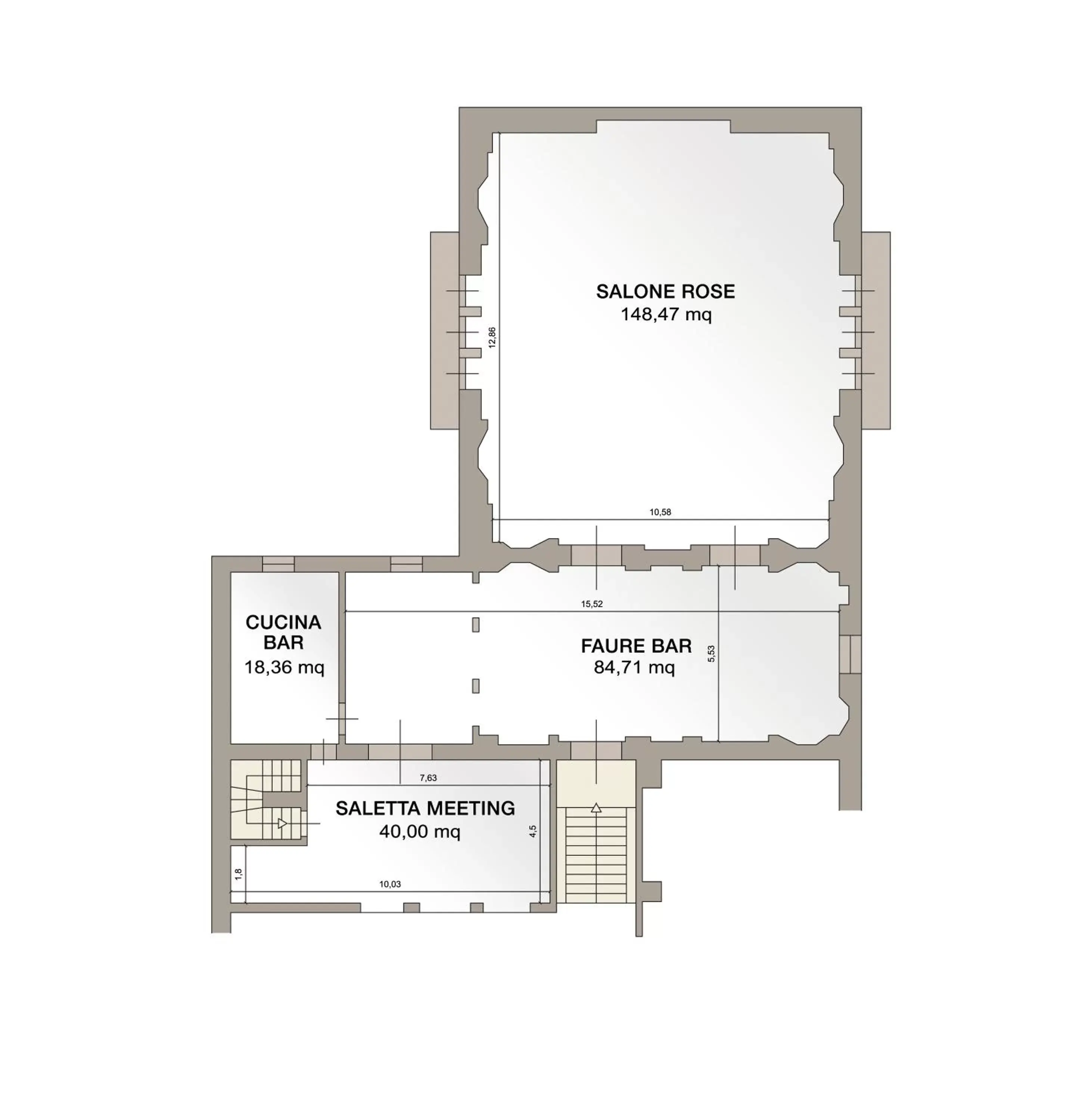 Meeting/conference room, Floor Plan in Hotel Vittoria