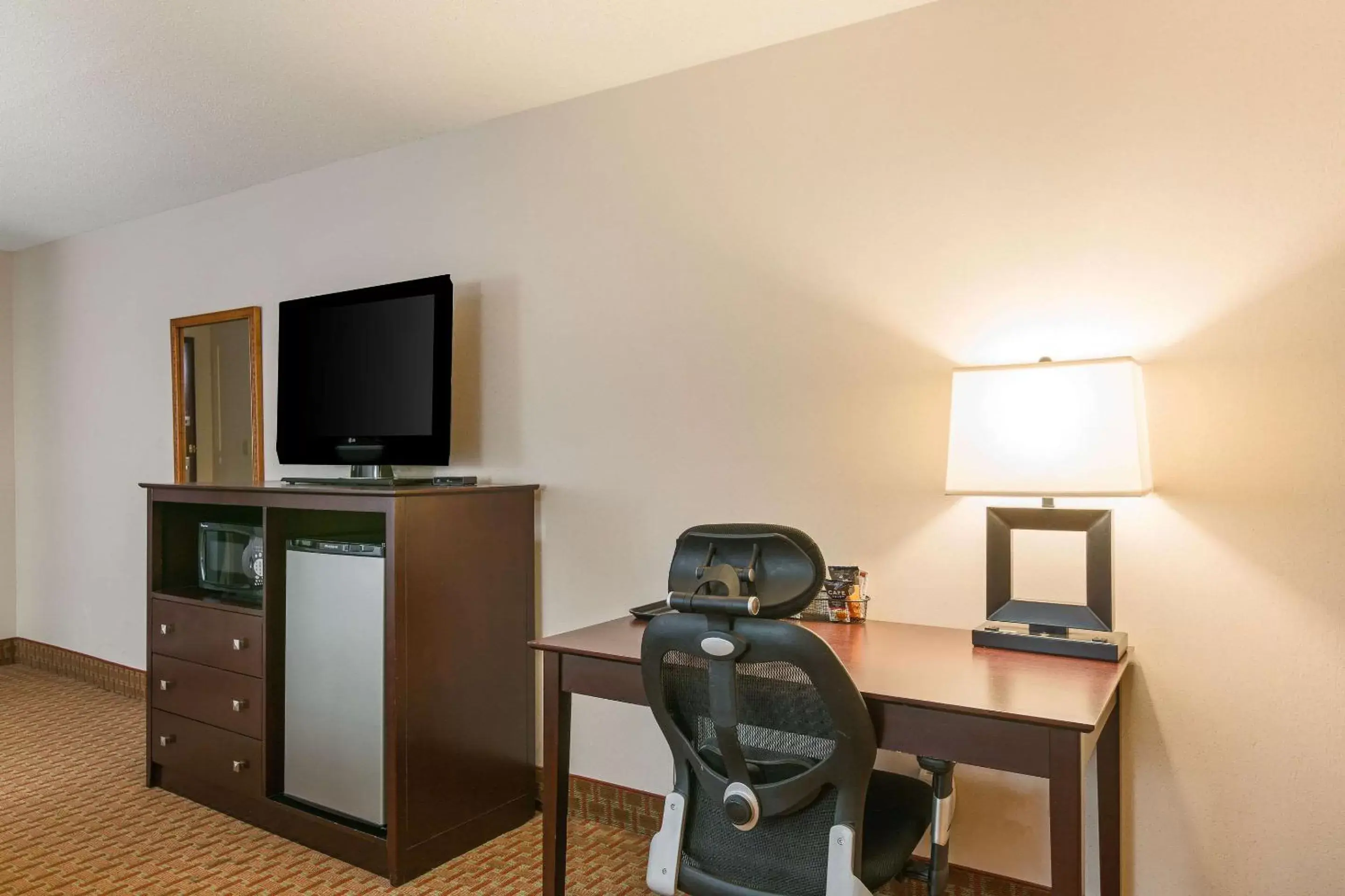 Photo of the whole room, TV/Entertainment Center in Clarion Hotel Convention Center