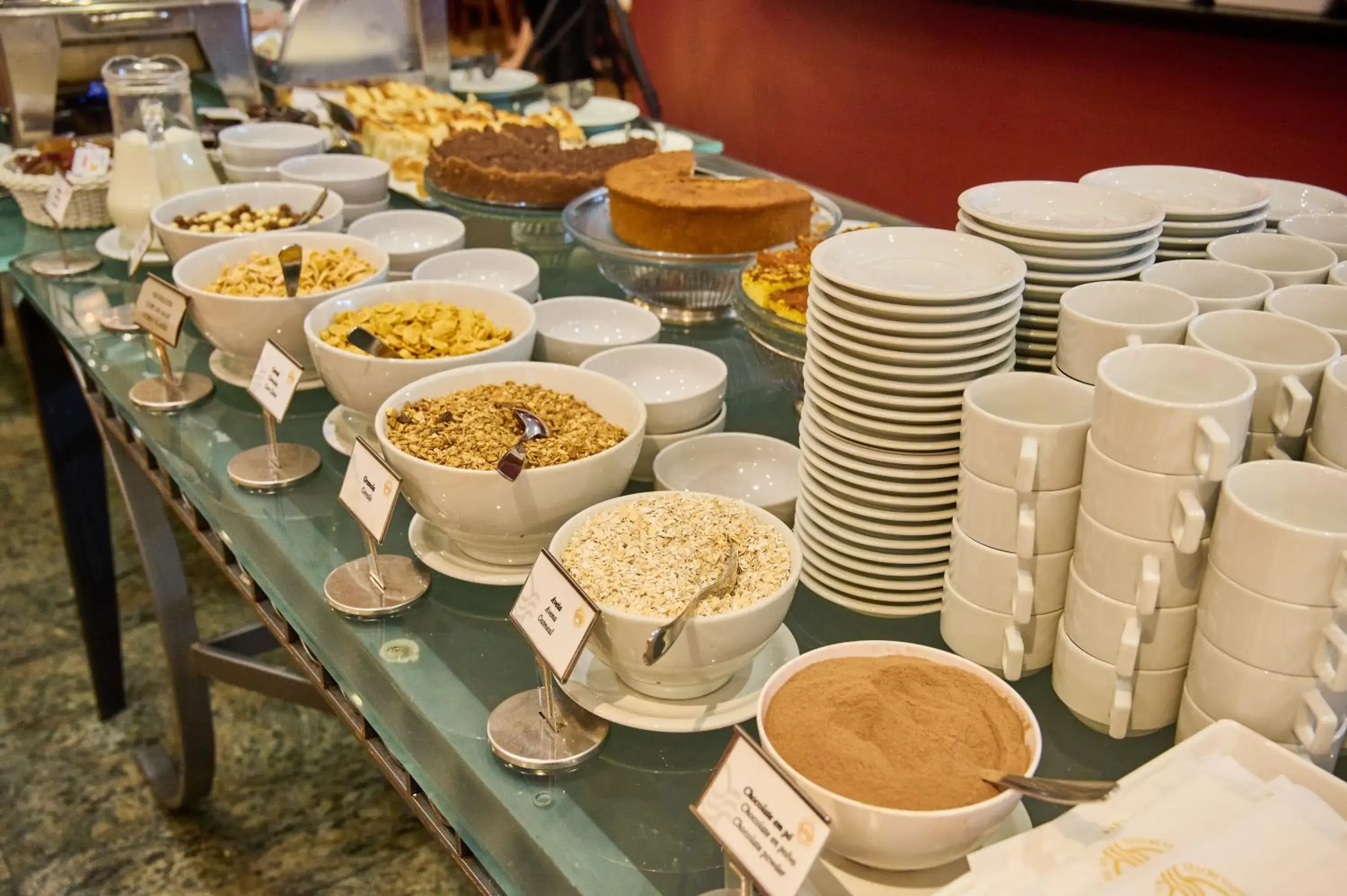 Breakfast in South American Copacabana Hotel