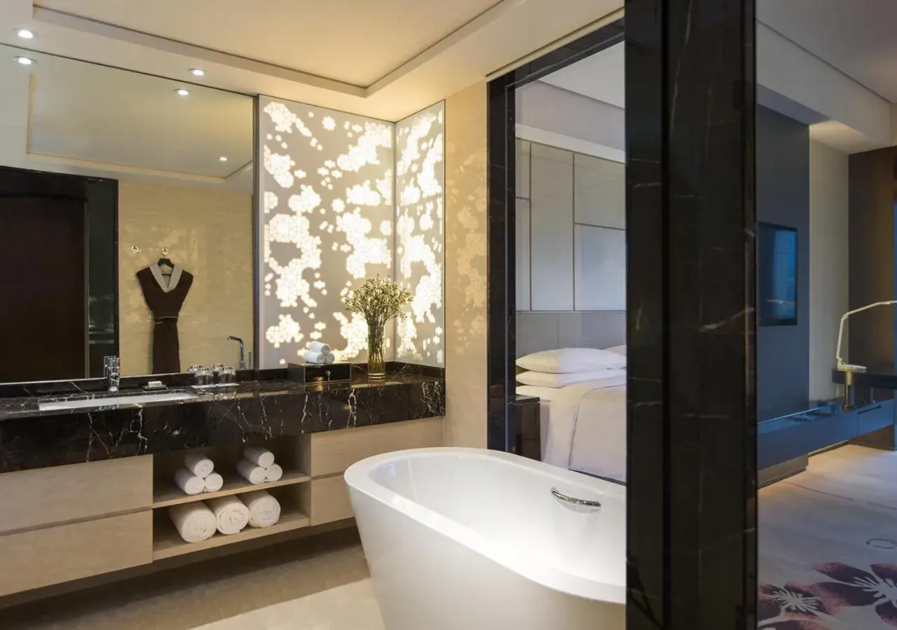 Bath, Bathroom in Renaissance Nanjing Olympic Centre Hotel