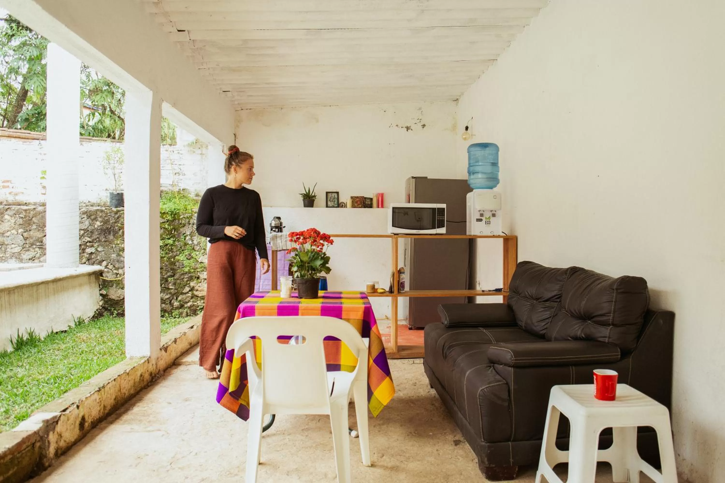 Kitchen or kitchenette in Hospedaje Temazcaltitla