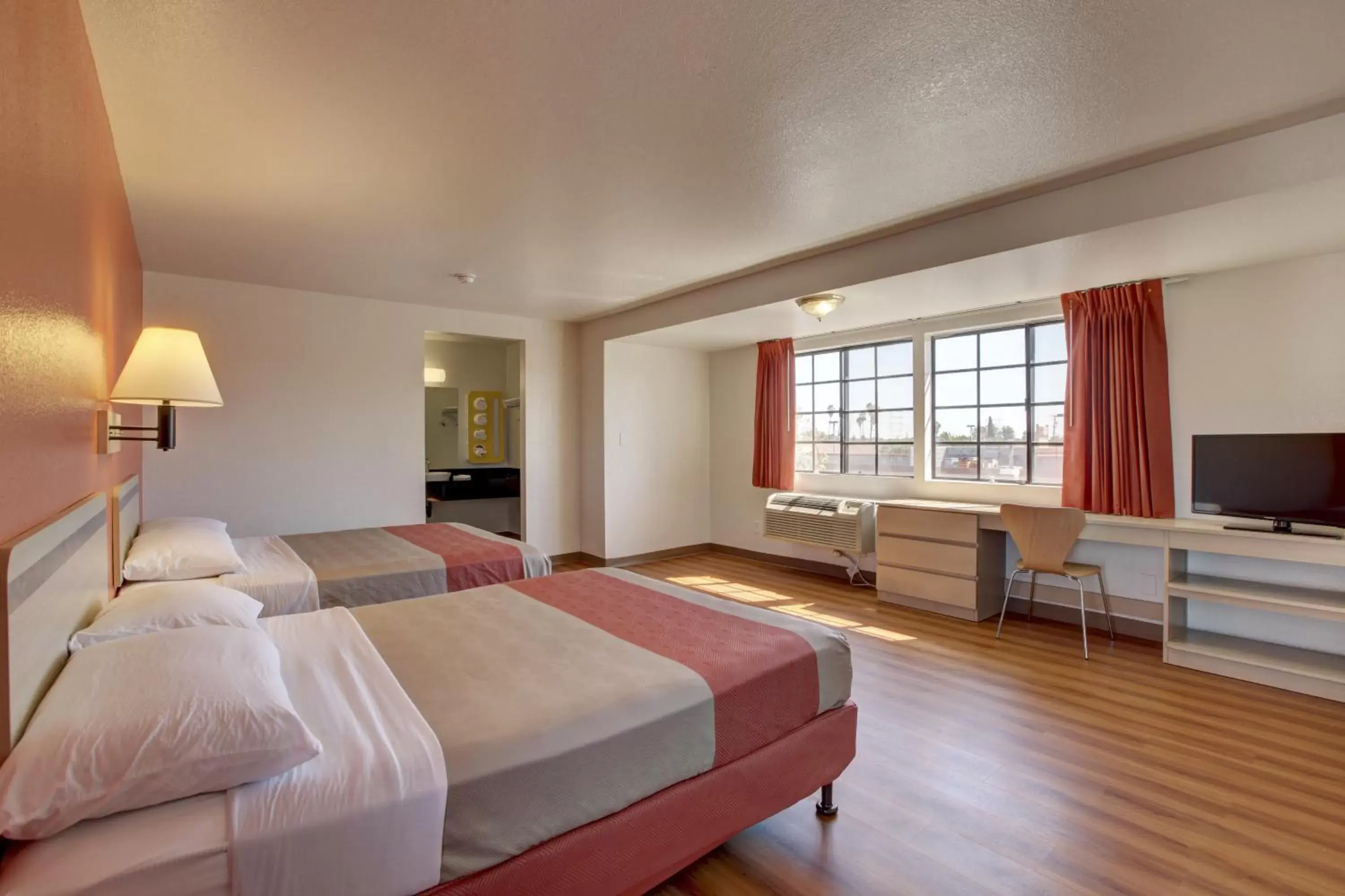 Bed, Room Photo in Motel 6-Bellflower, CA - Los Angeles
