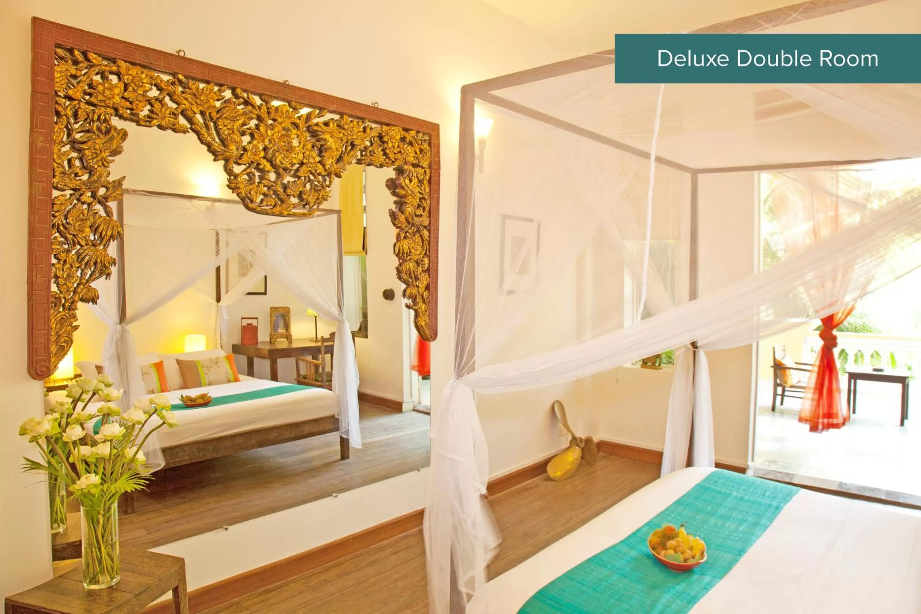 Decorative detail, Bed in The Pavilion