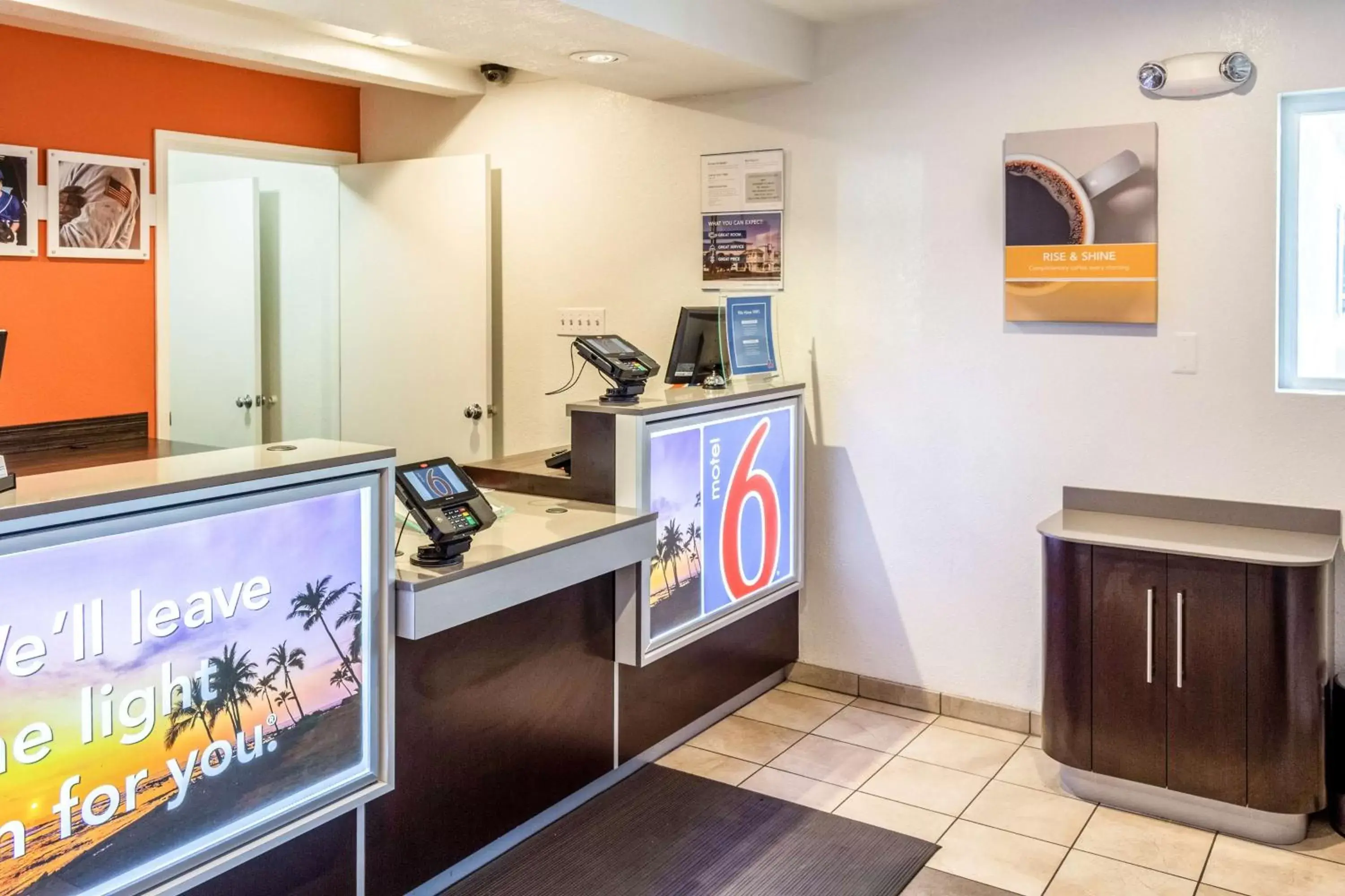 Property logo or sign, Lobby/Reception in Motel 6-Bakersfield, CA - East