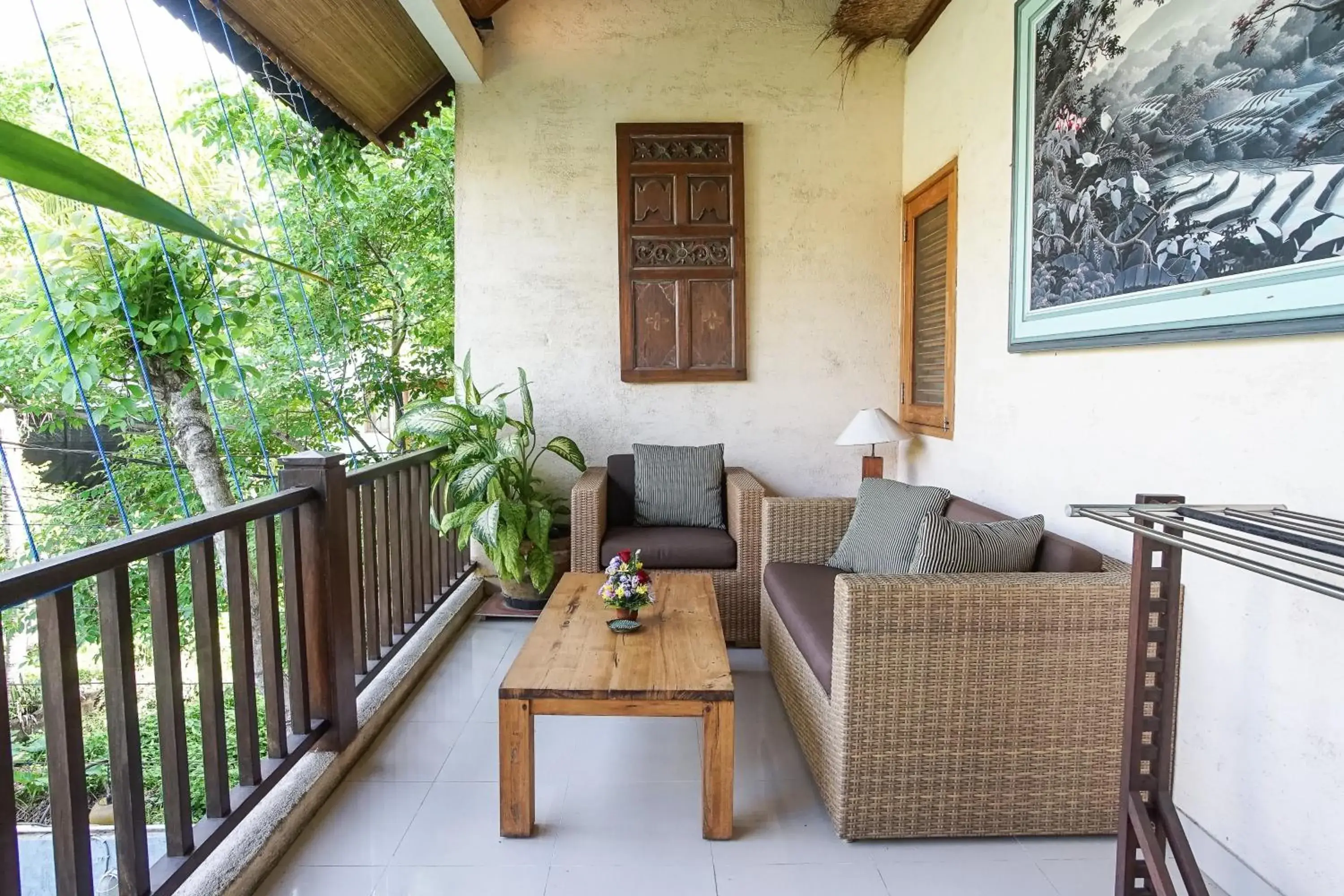 Balcony/Terrace in Villa Puriartha Ubud - CHSE Certified