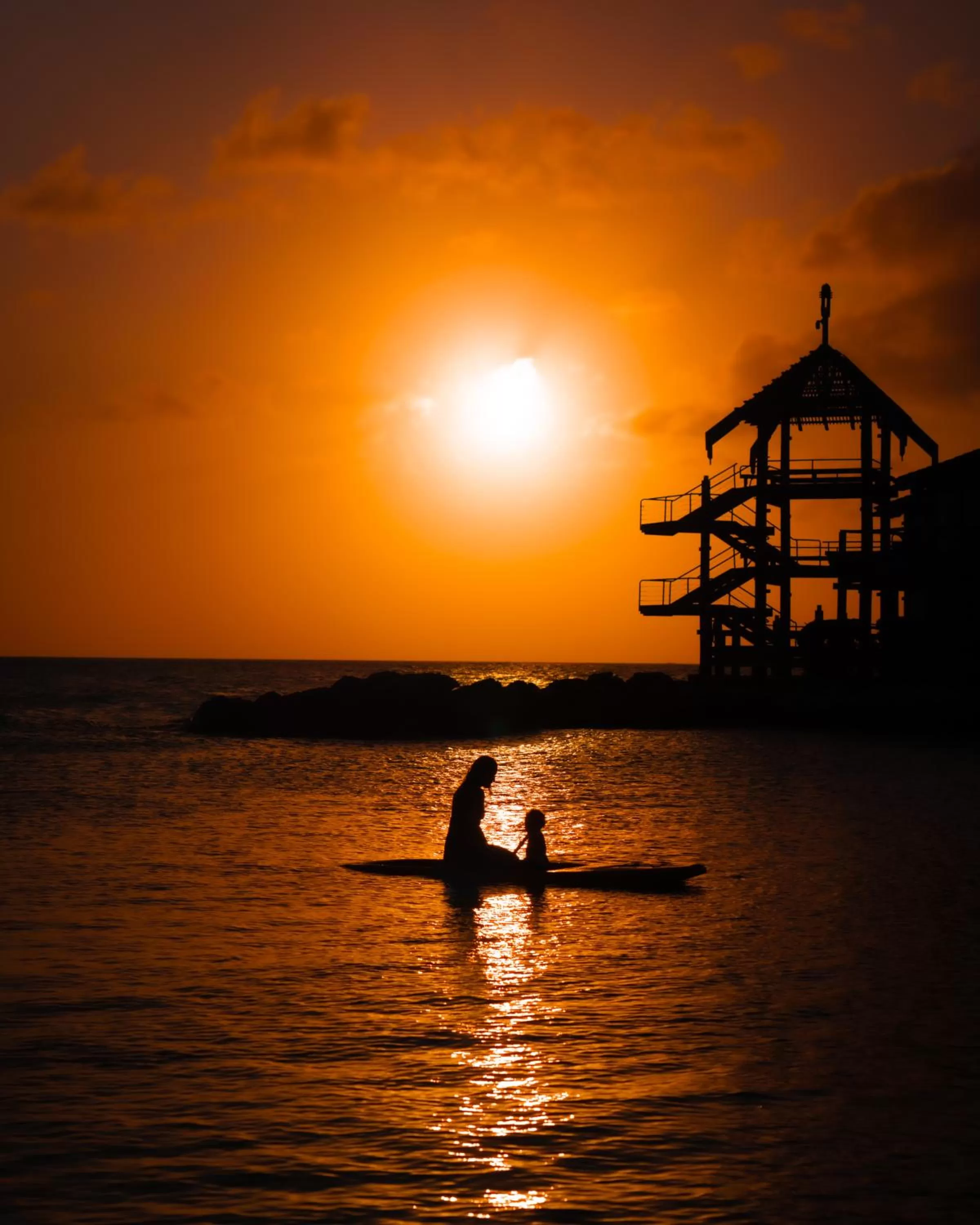 People in Curacao Avila Beach Hotel