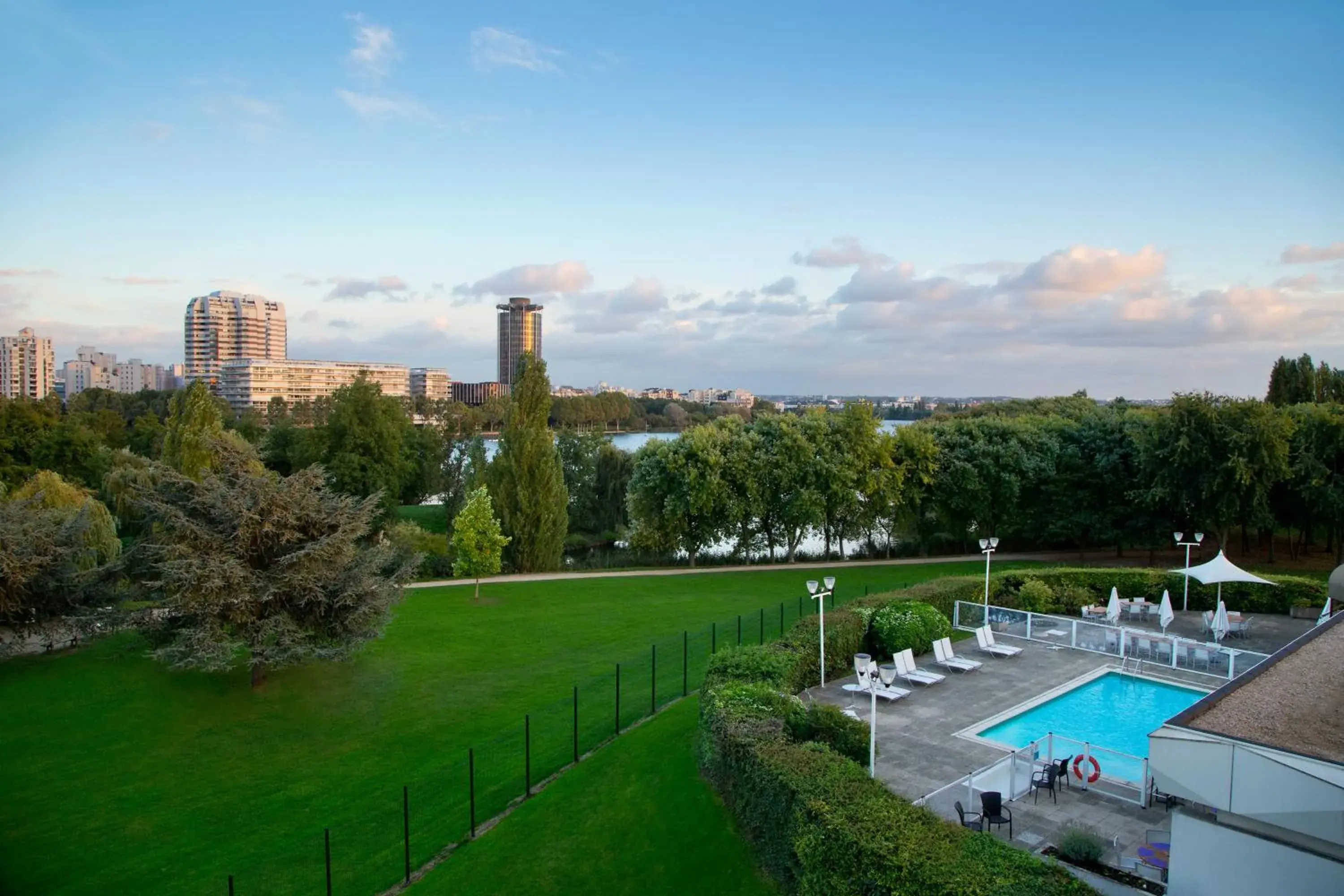 View (from property/room), Pool View in Novotel Paris Créteil Le Lac