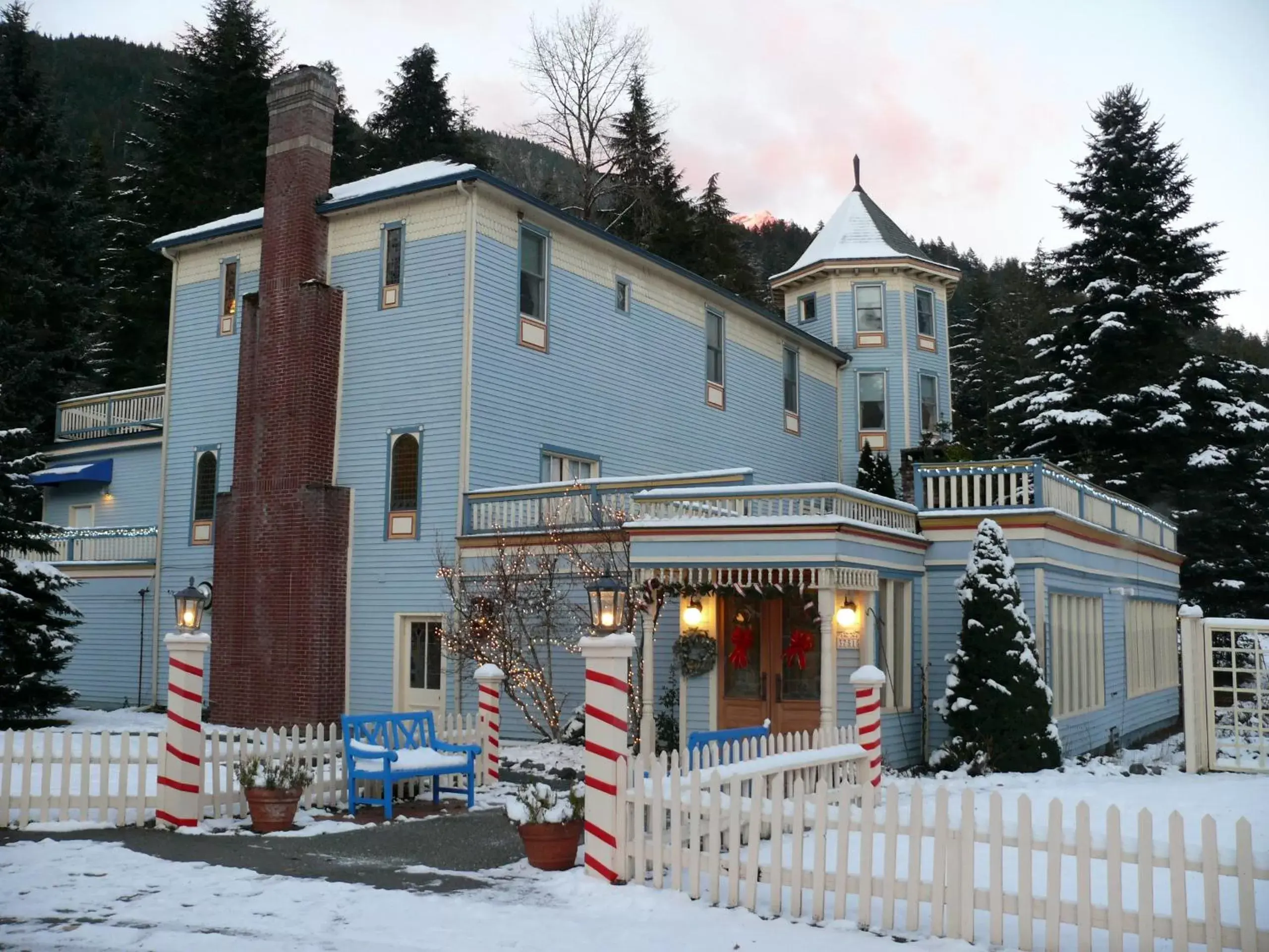 Street view, Winter in Alexander's Lodge