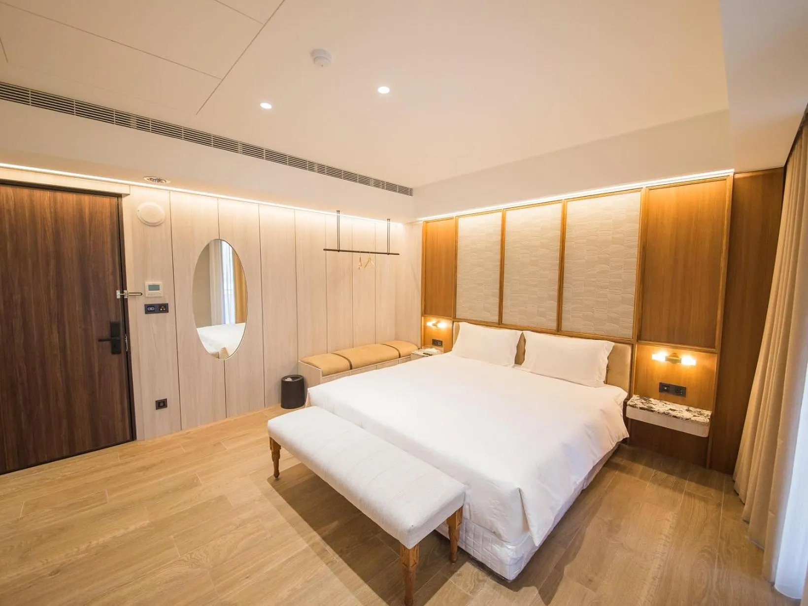 Bed in Hôtel de Ľeau