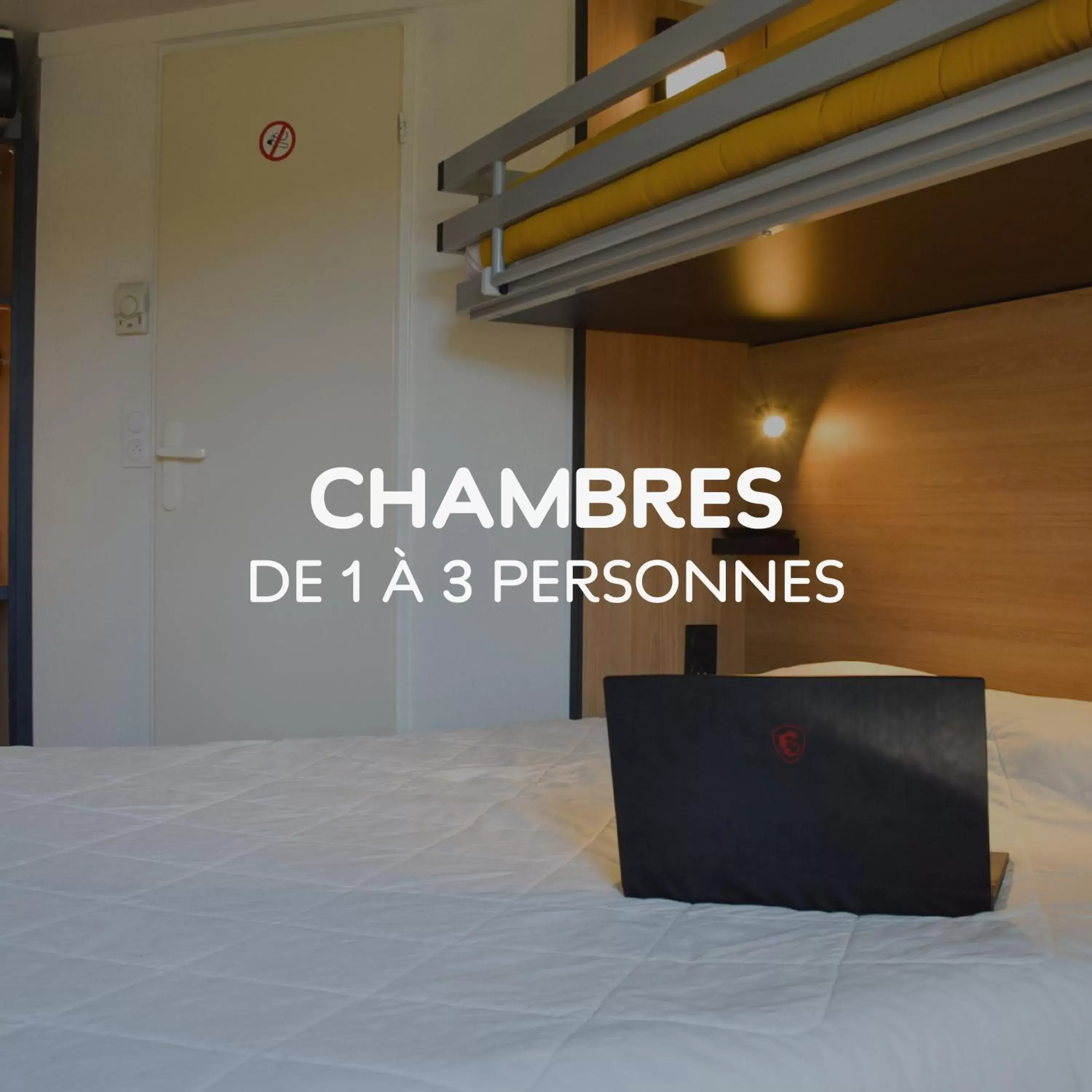 Bedroom, Property Logo/Sign in Premiere Classe Rodez