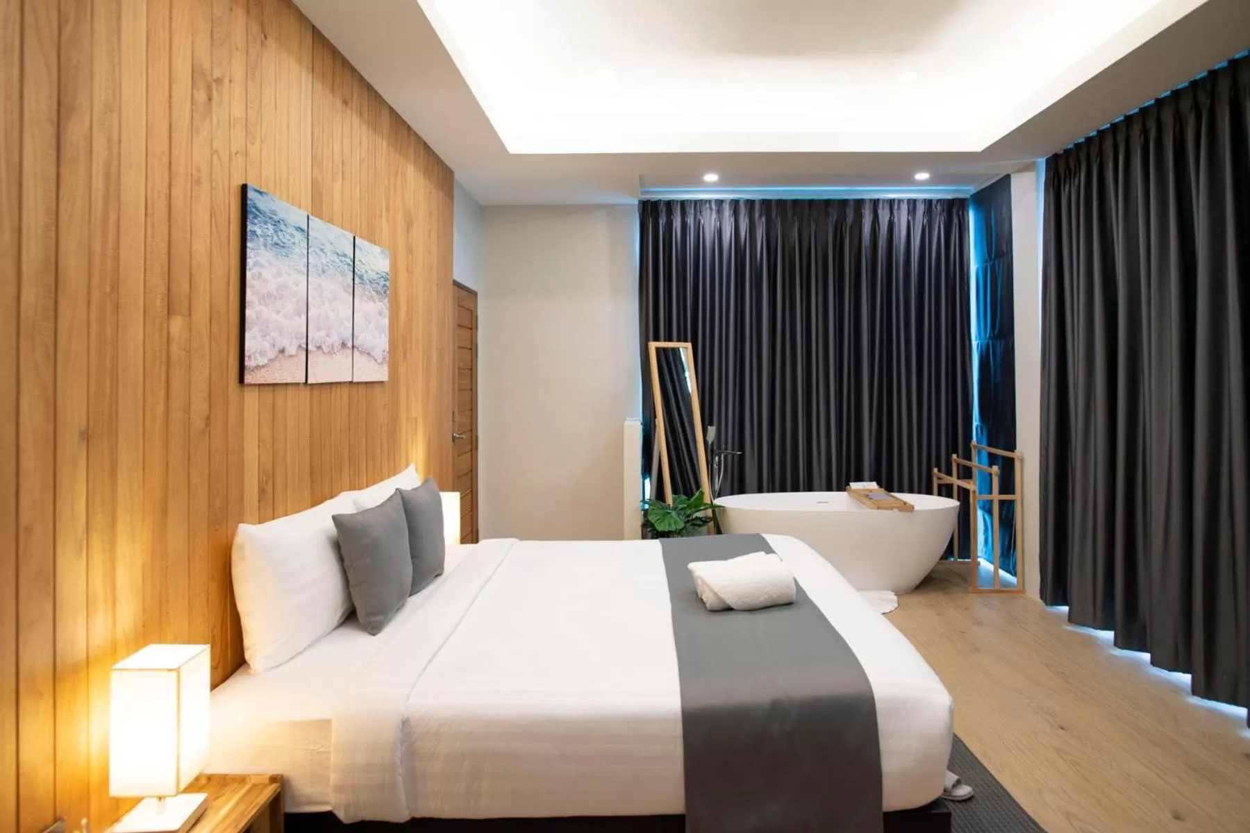 Bed in Ao Luek Panoramic Pool-SHA Plus