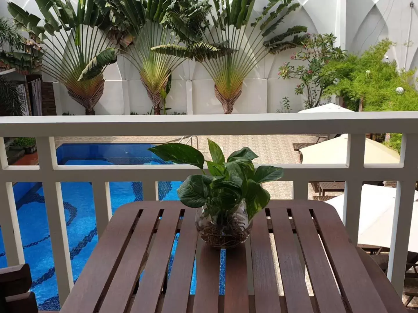 Balcony/Terrace, Pool View in Aristocrat Residence & Hotel