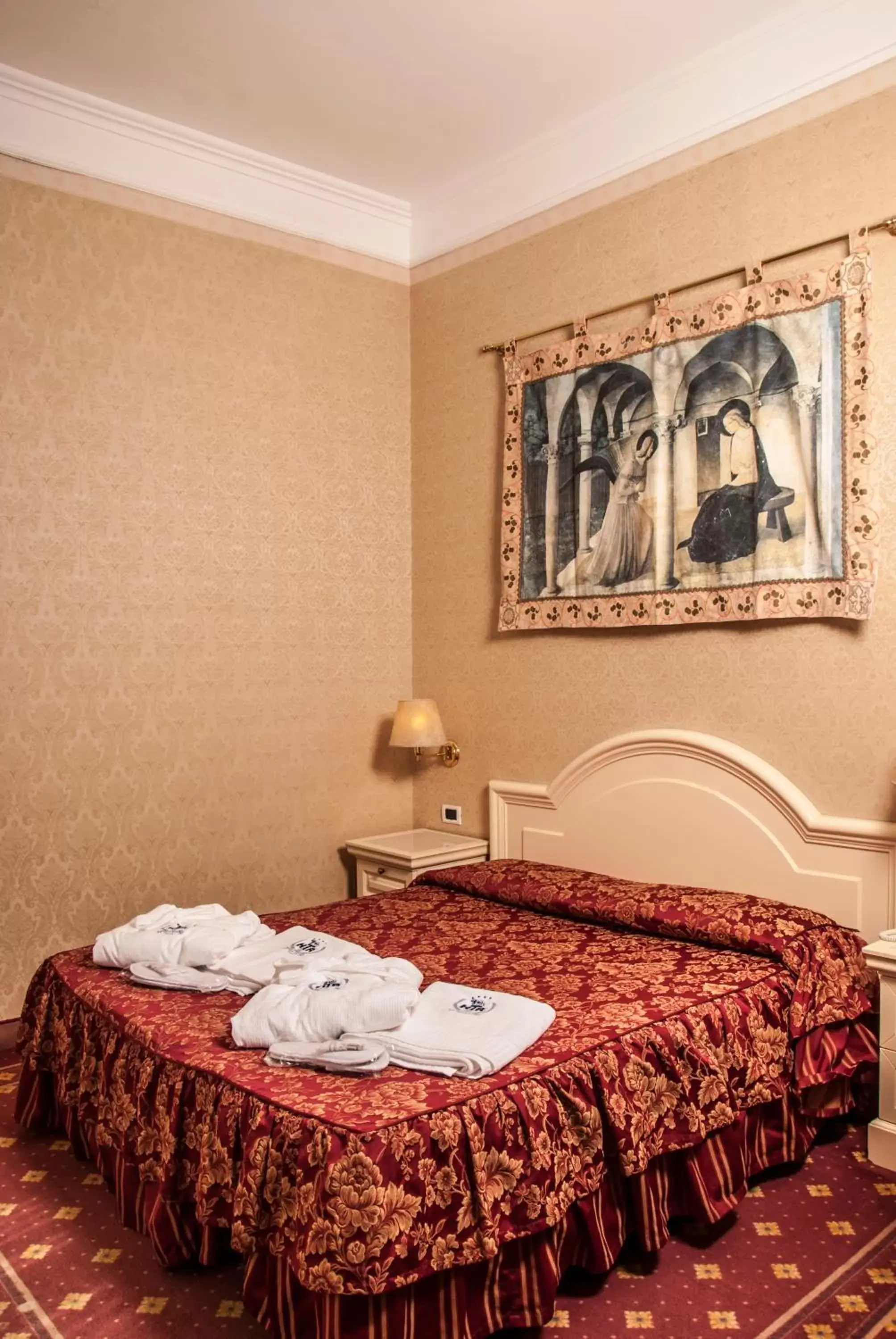 Bedroom, Bed in Hotel Terme Roma