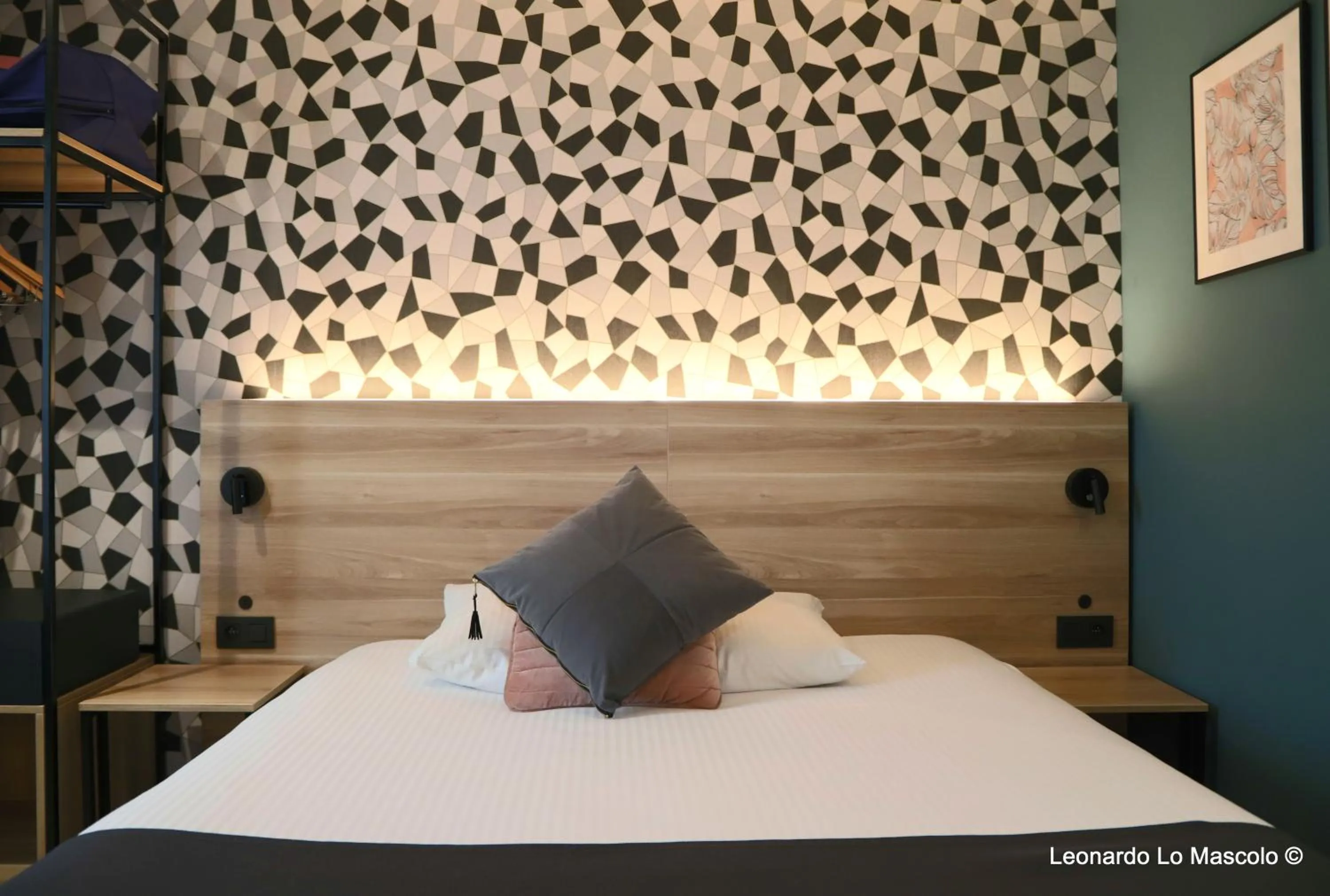 Bed in Univers Hotel Liege-Guillemins