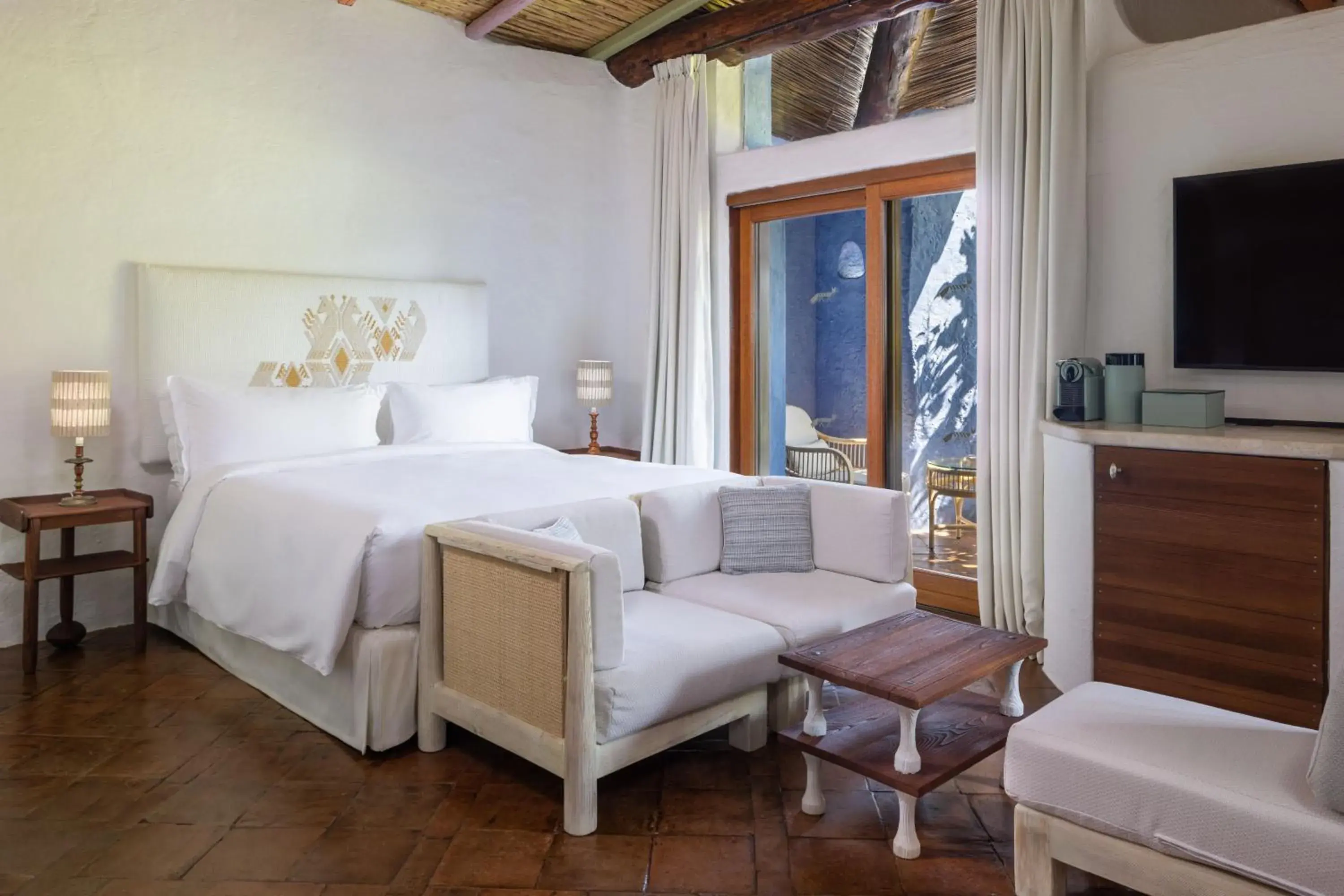 Photo of the whole room, Bed in Hotel Cala Di Volpe A Luxury Collection Hotel Costa Smeralda