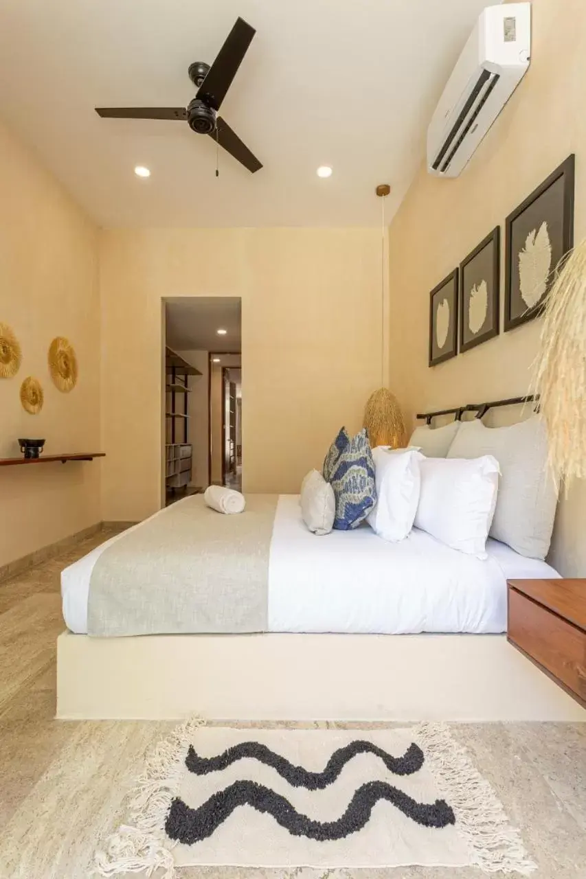 Bedroom, Bed in Kuukum Tulum Hotel