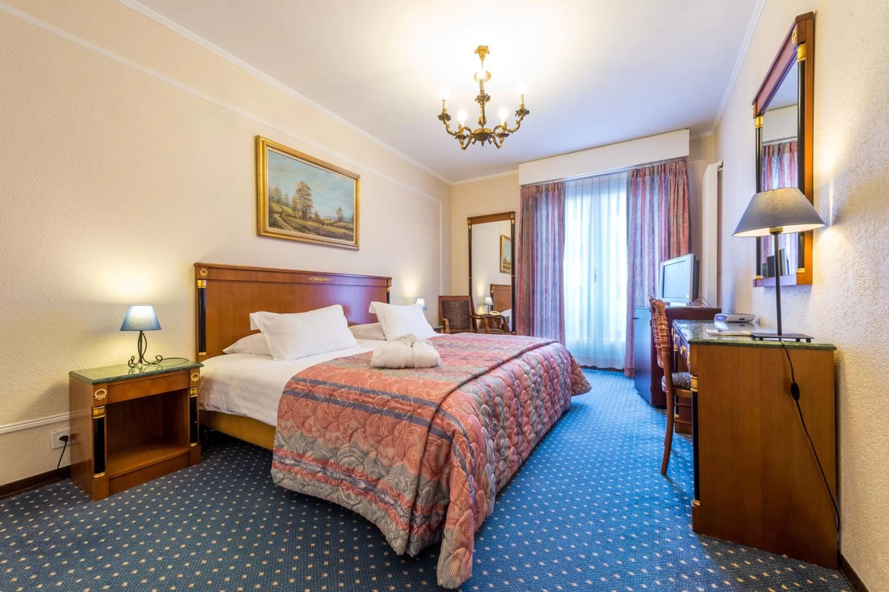 Bed in Hotel Diplomate