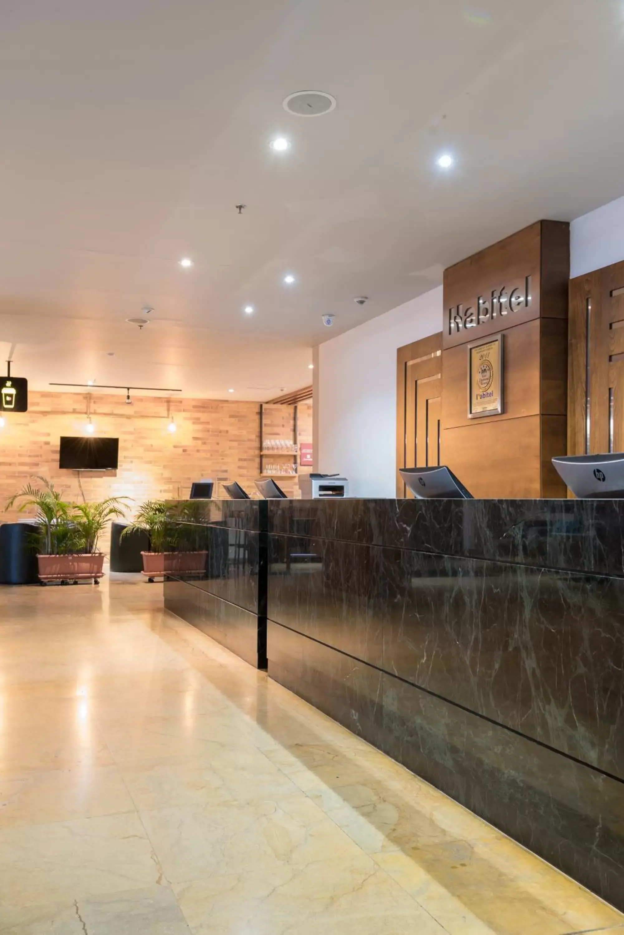 Lobby or reception in Hotel Habitel Select