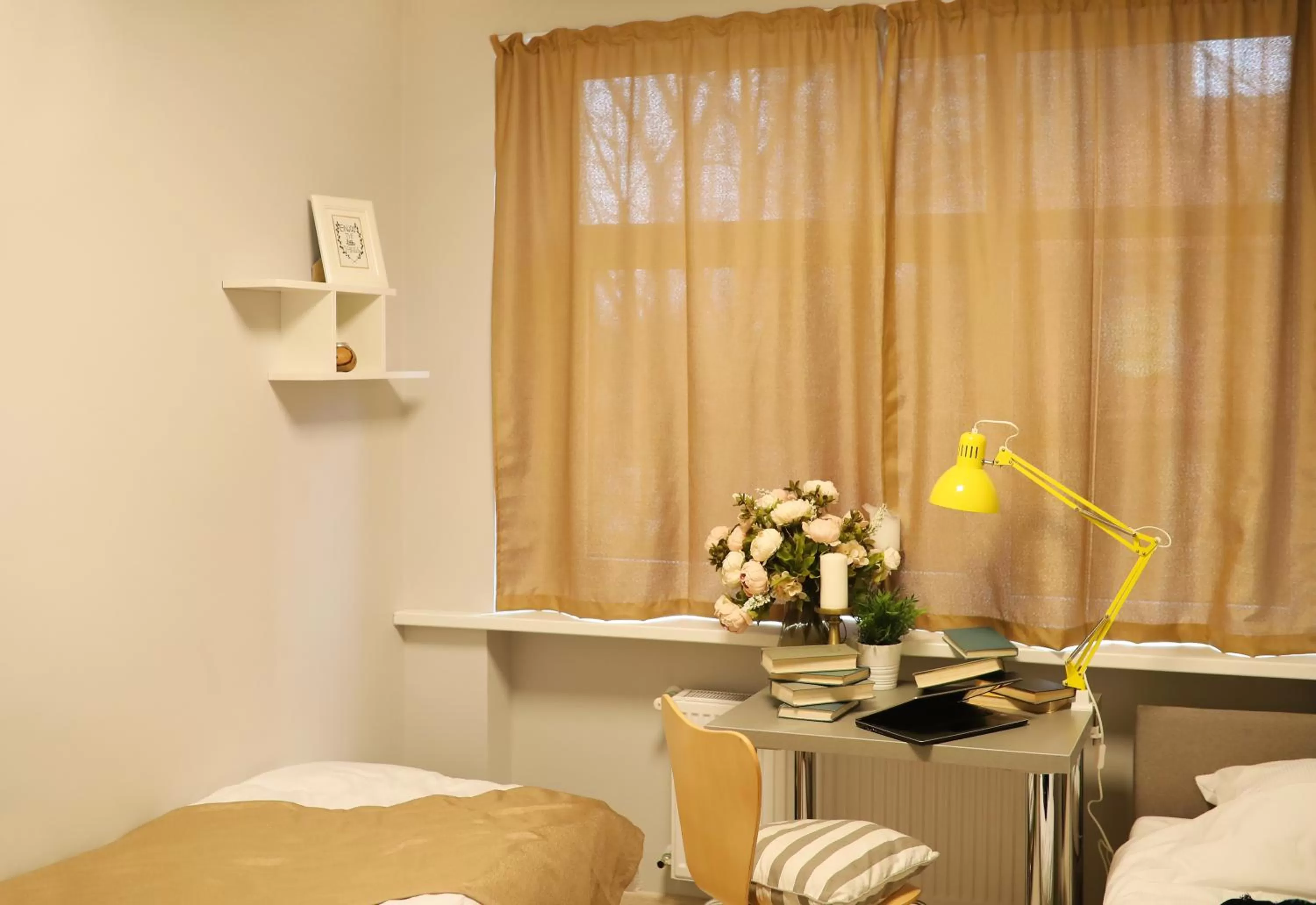 Bed in Bridge Hotel Riga