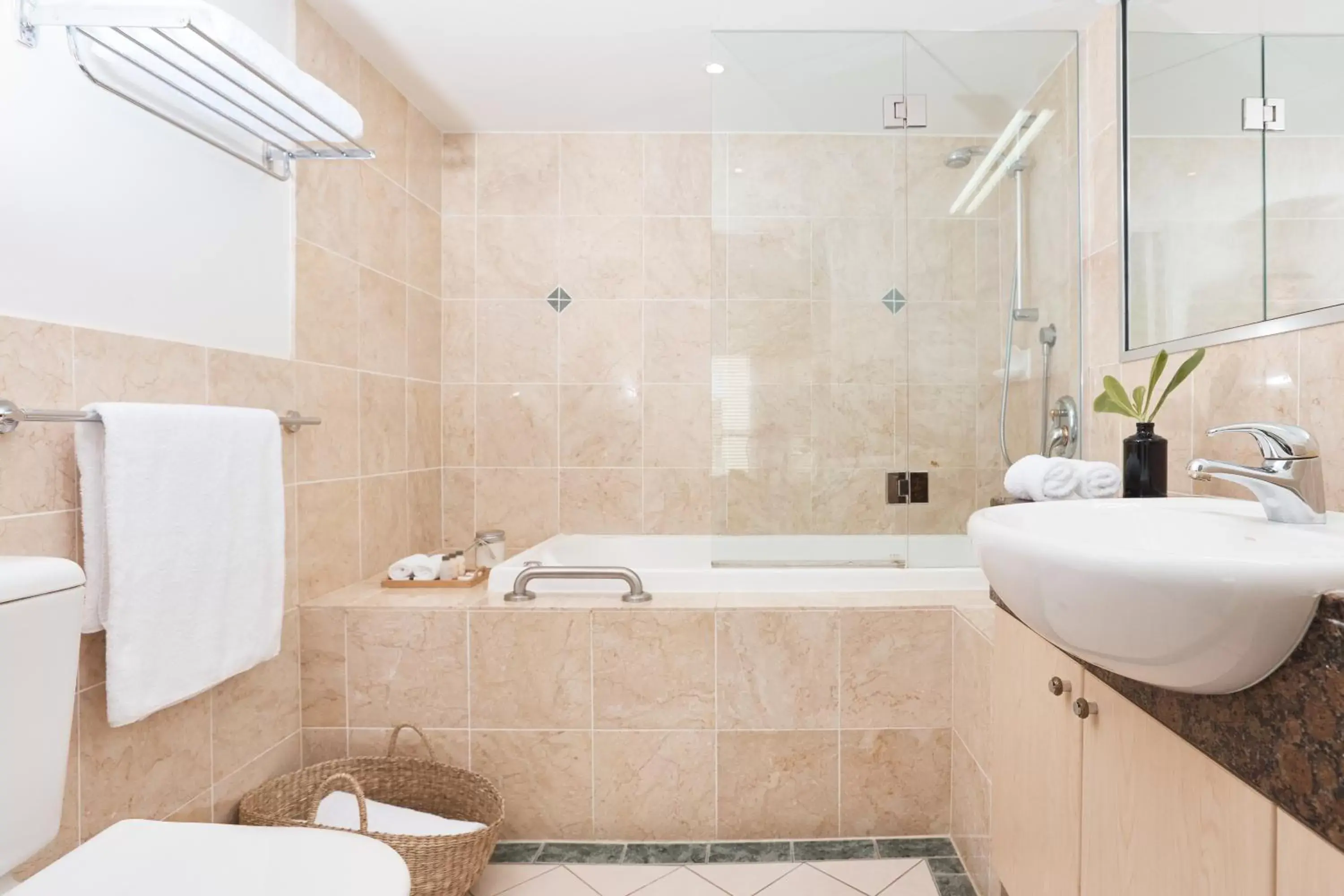 Bathroom in Sea Change Beachfront Apartments