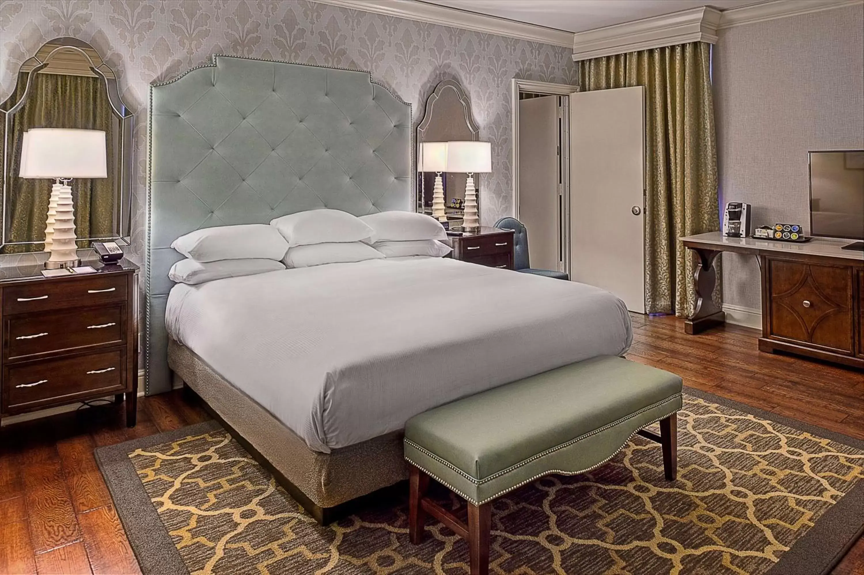 Bed in St. Louis Union Station Hotel, Curio Collection by Hilton