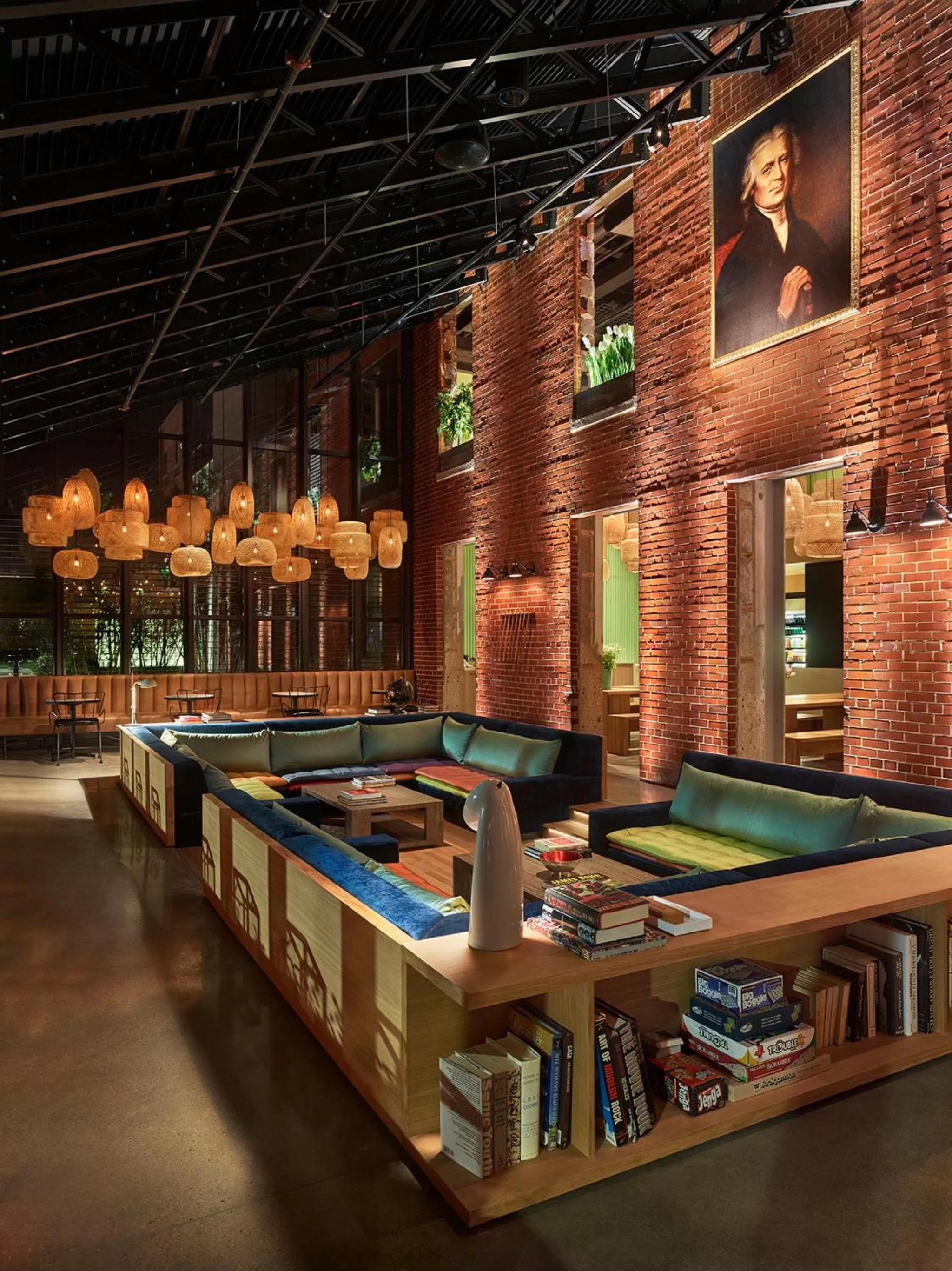 Communal lounge/ TV room in The Asbury Hotel