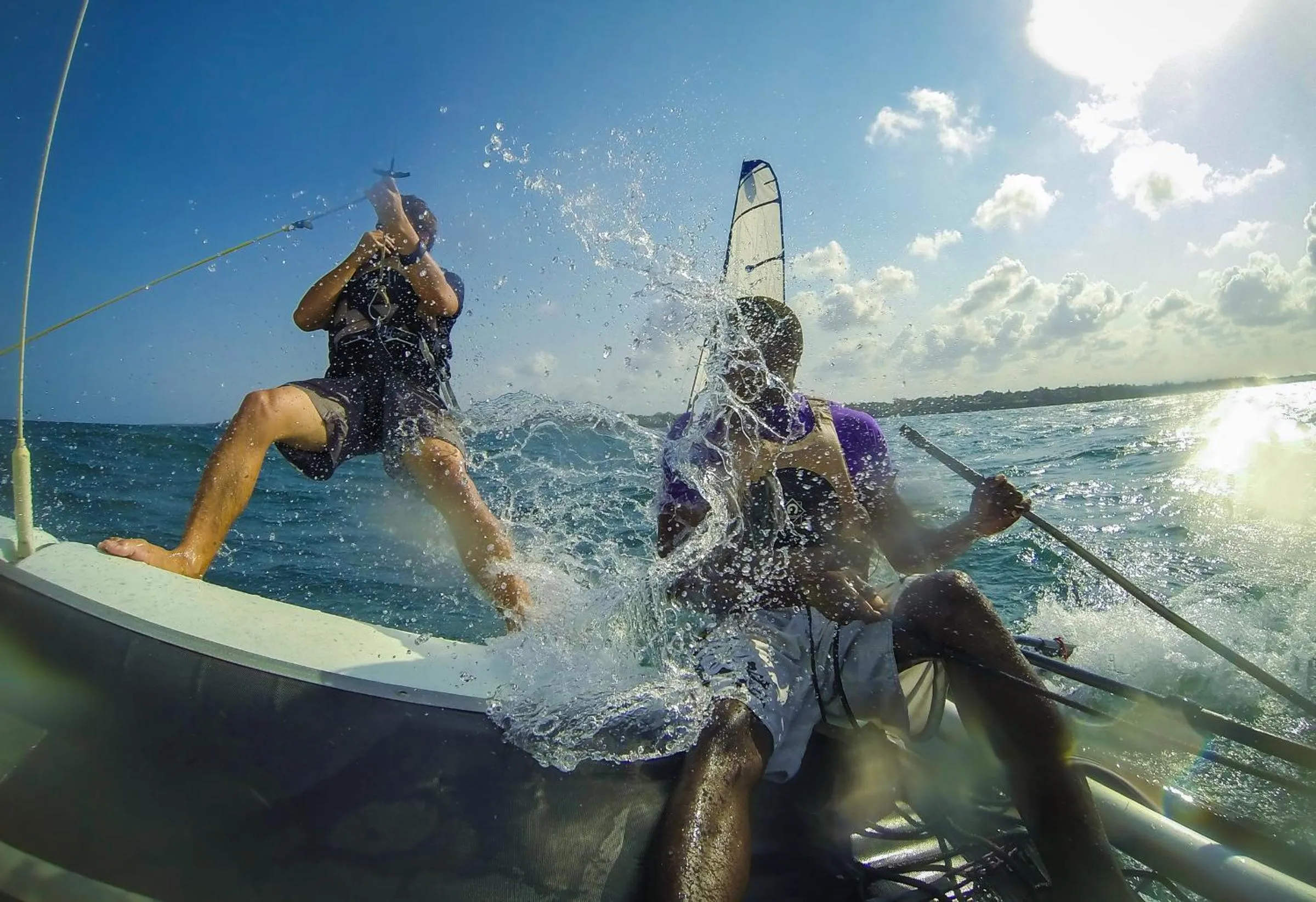 Windsurfing in Distant Relatives Ecolodge & Backpackers