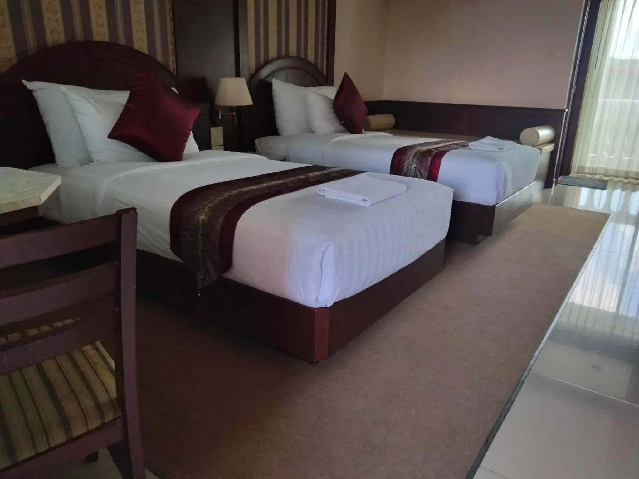 Bed in The Lion King Hotel Udonthani