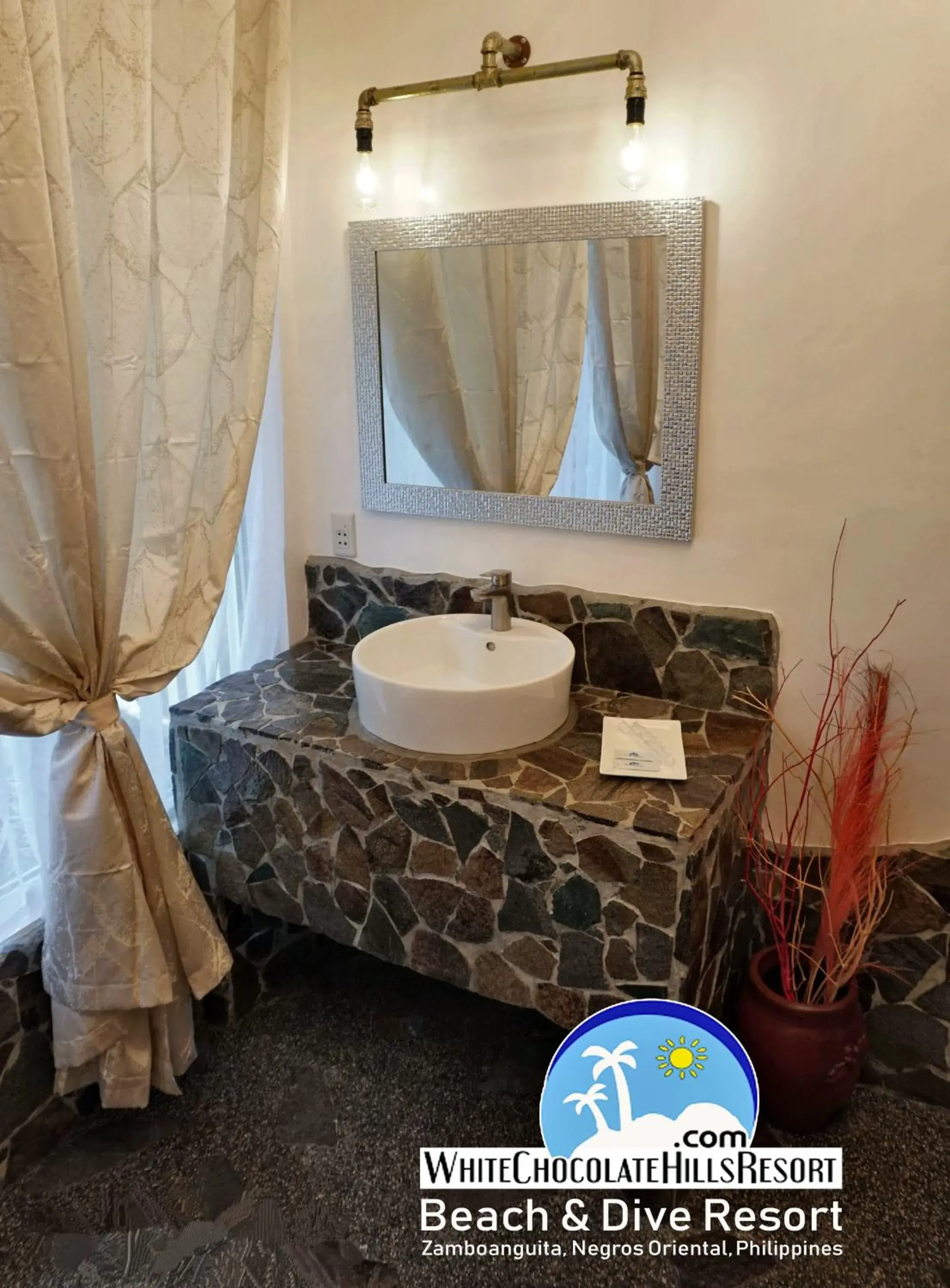 Decorative detail, Bathroom in White Chocolate Hills Resort