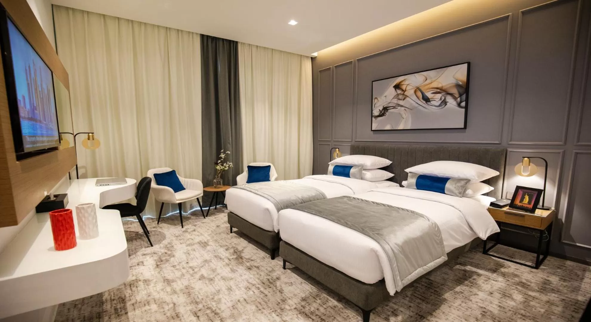 Bed in Rose Executive Hotel - DWTC