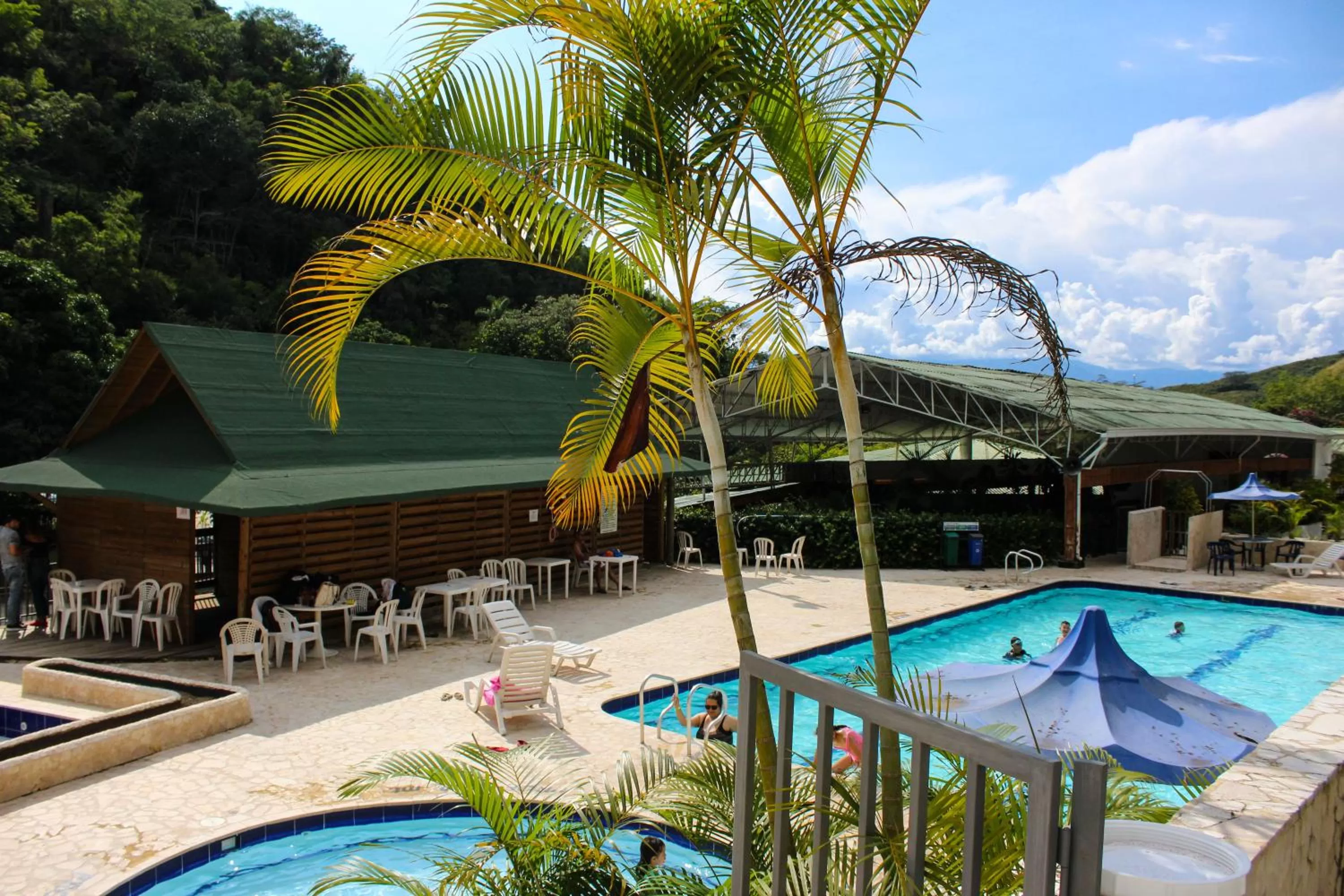Pool view in Rio Escondido