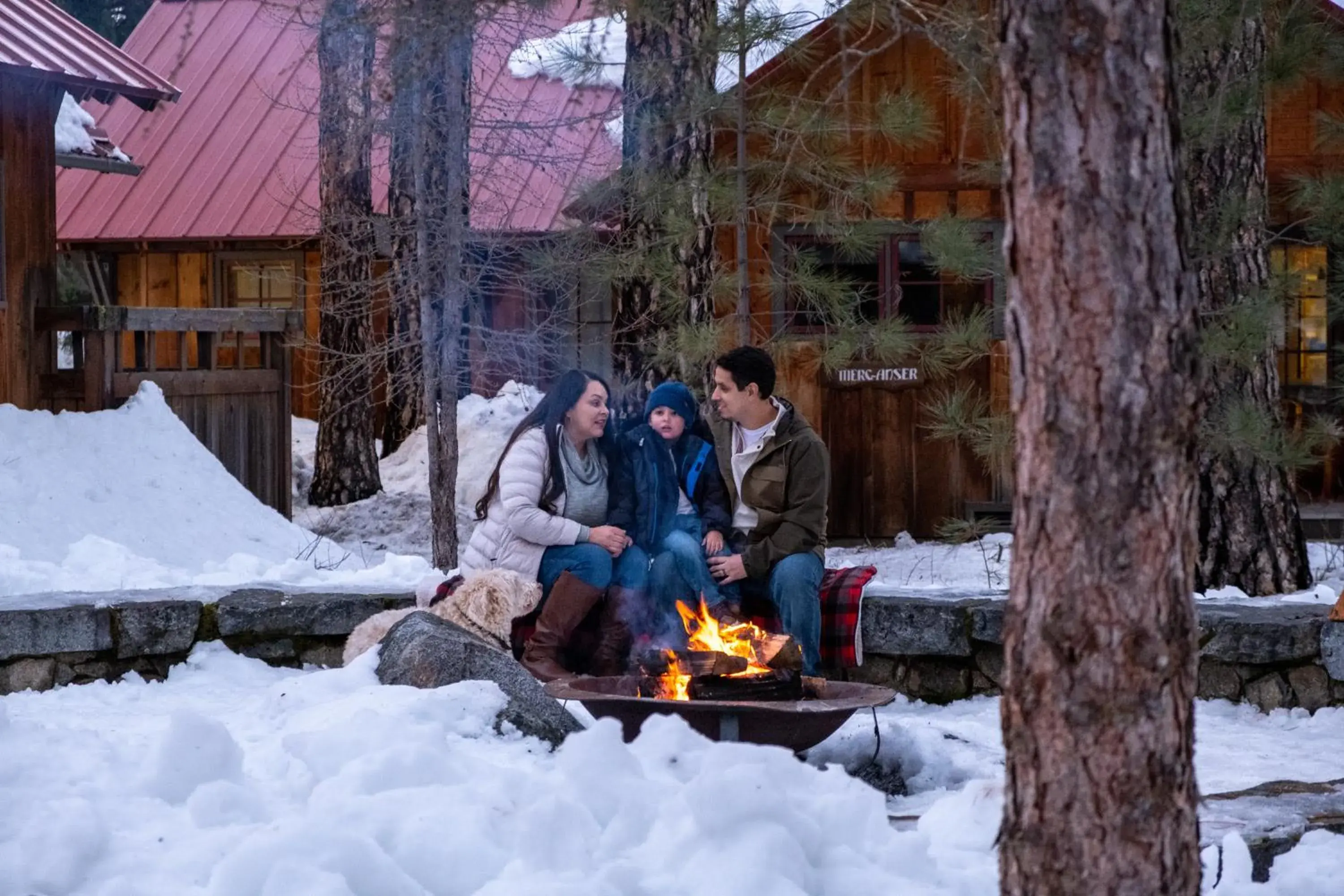 Winter in Sleeping Lady Mountain Resort