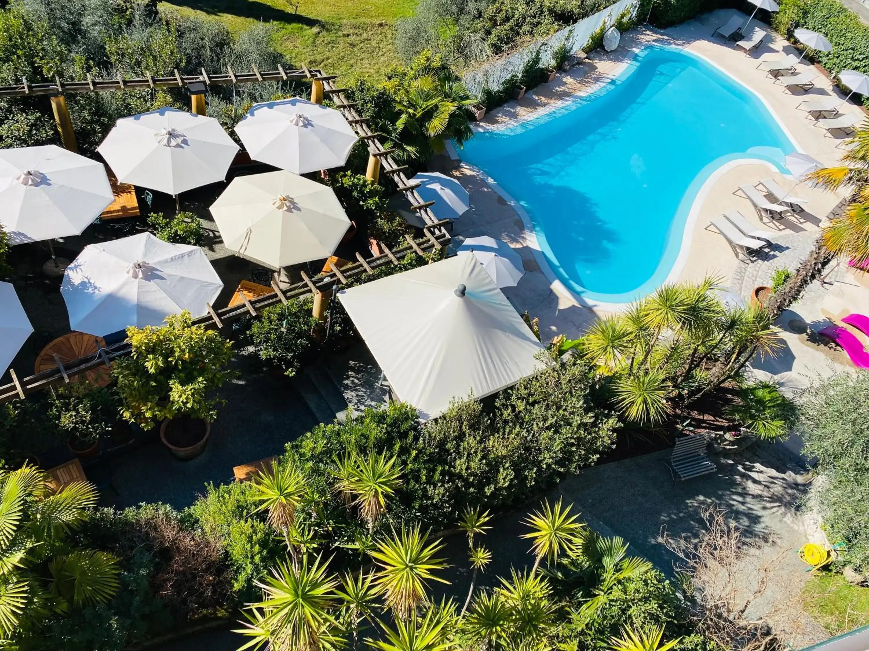 Pool View in Hotel Villa Miravalle