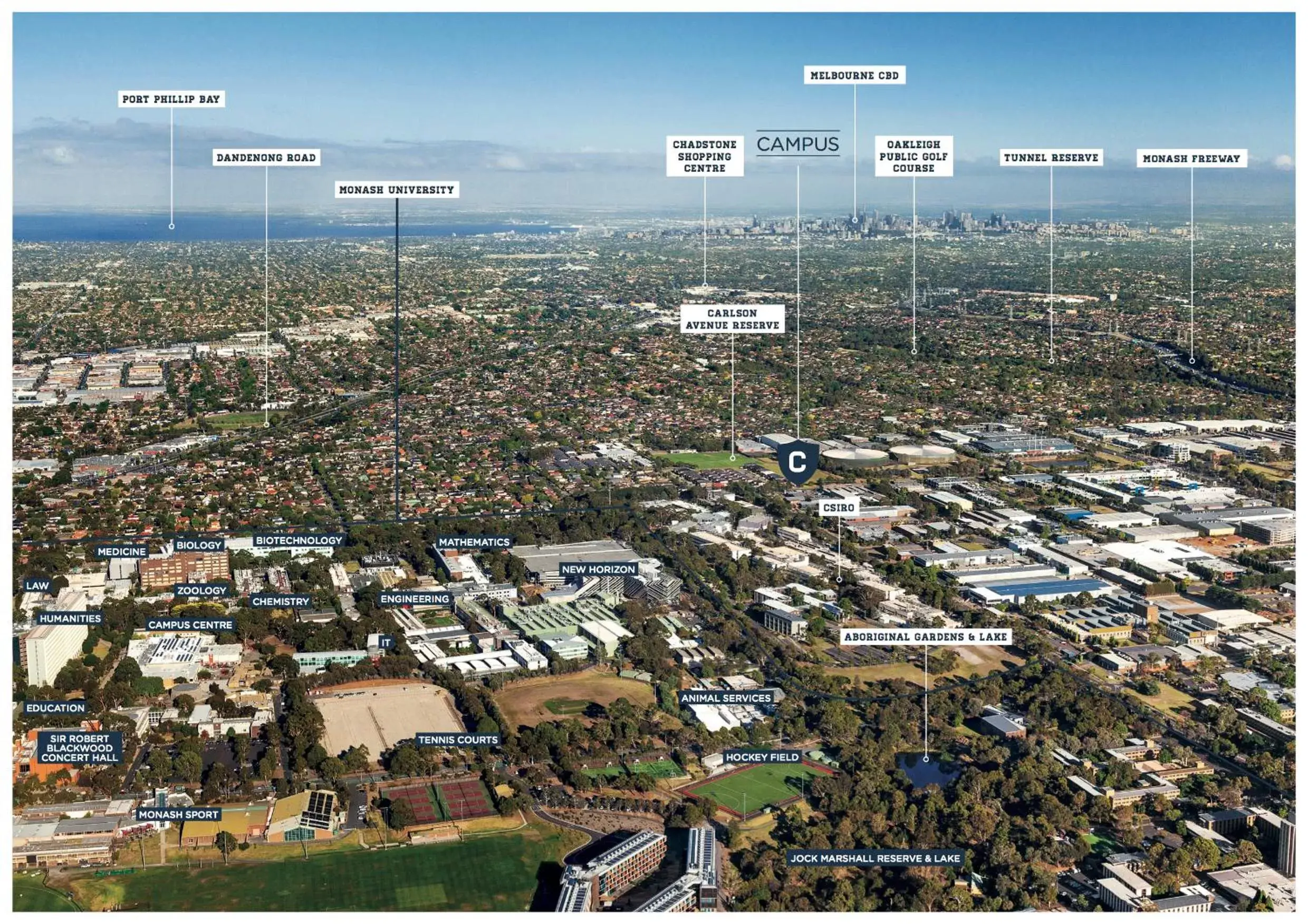 Bird's eye view in Clayton Serviced Apartments Bird's eye view in Clayton Serviced Apartments