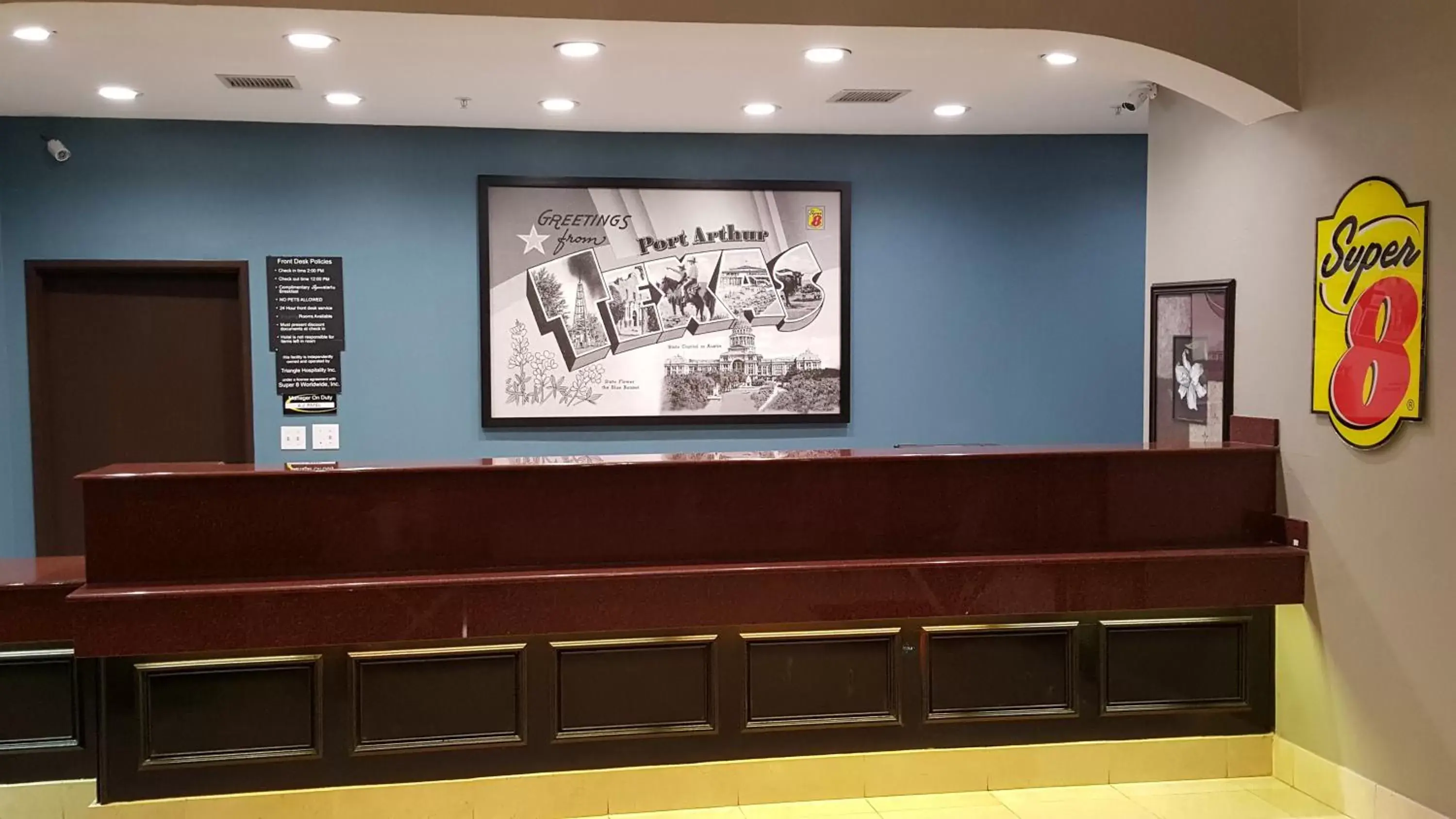 Lobby or reception in Super 8 by Wyndham Port Arthur/Nederland Area Lobby or reception in Super 8 by Wyndham Port Arthur/Nederland Area