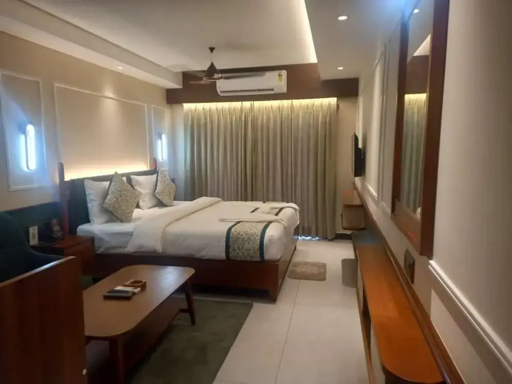 Bed in Hotel Sonar Bangla Puri