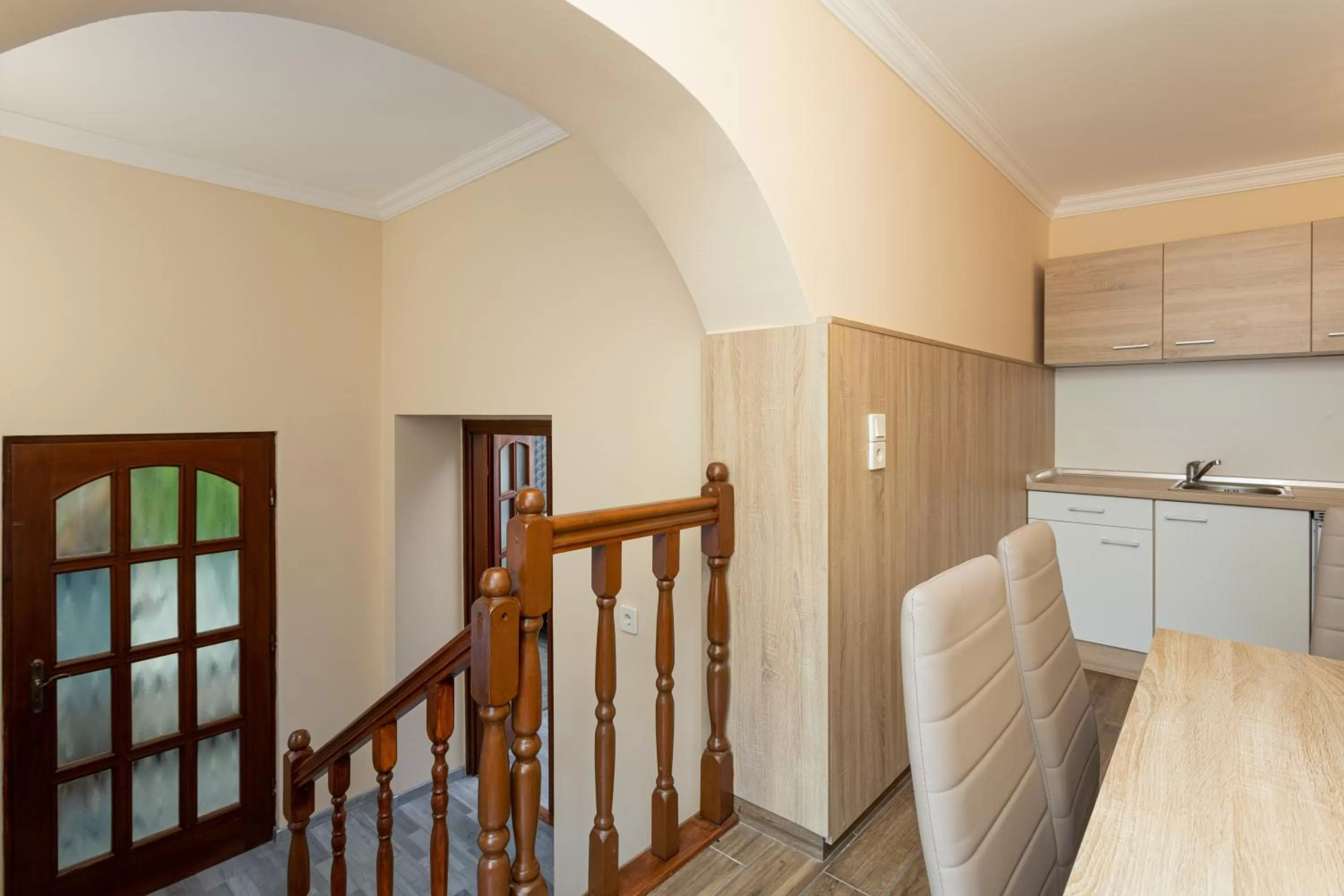 Kitchen or kitchenette in Illés Hotel