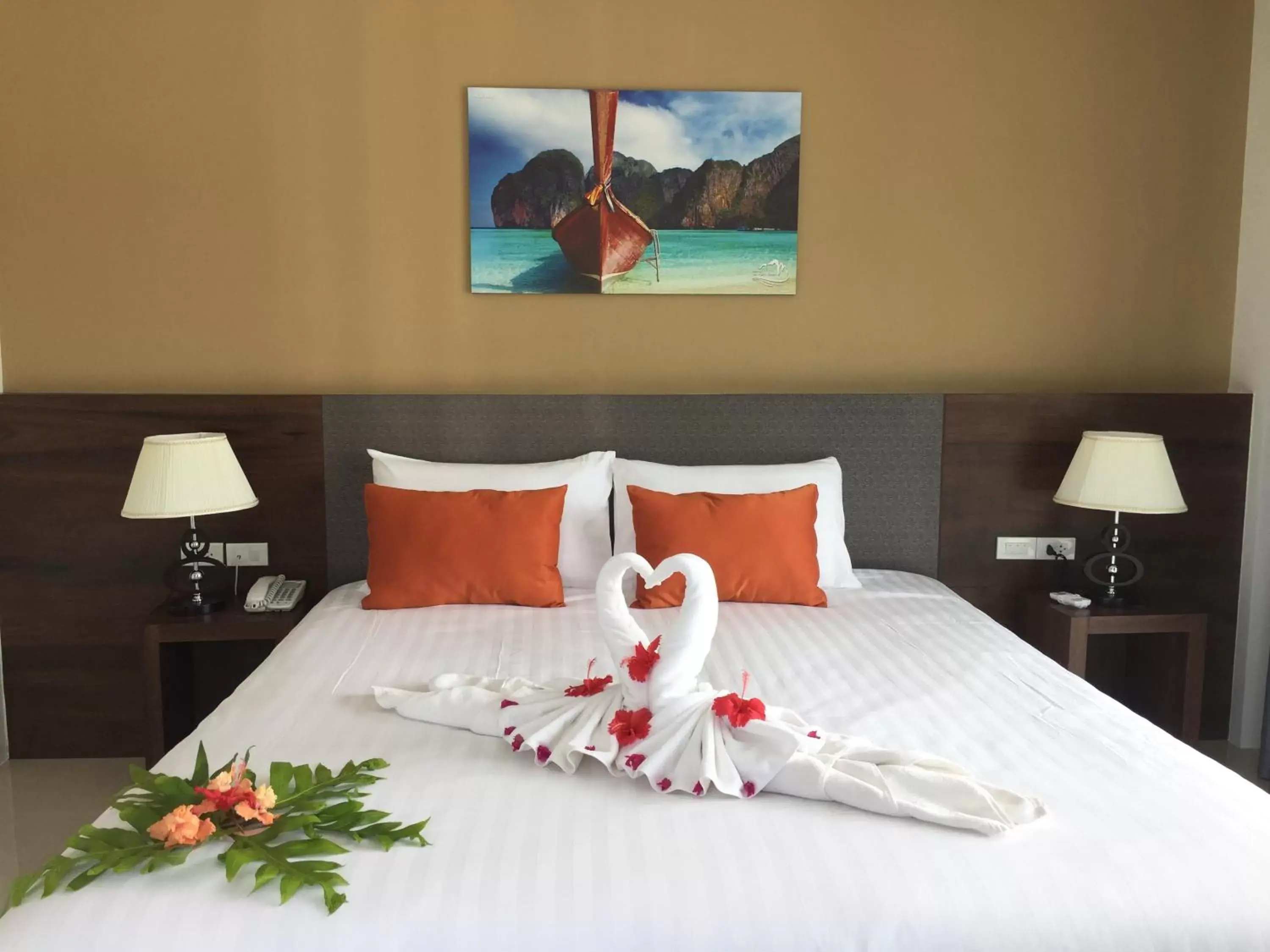 Bed in Aonang Sea Valley Resort Bed in Aonang Sea Valley Resort