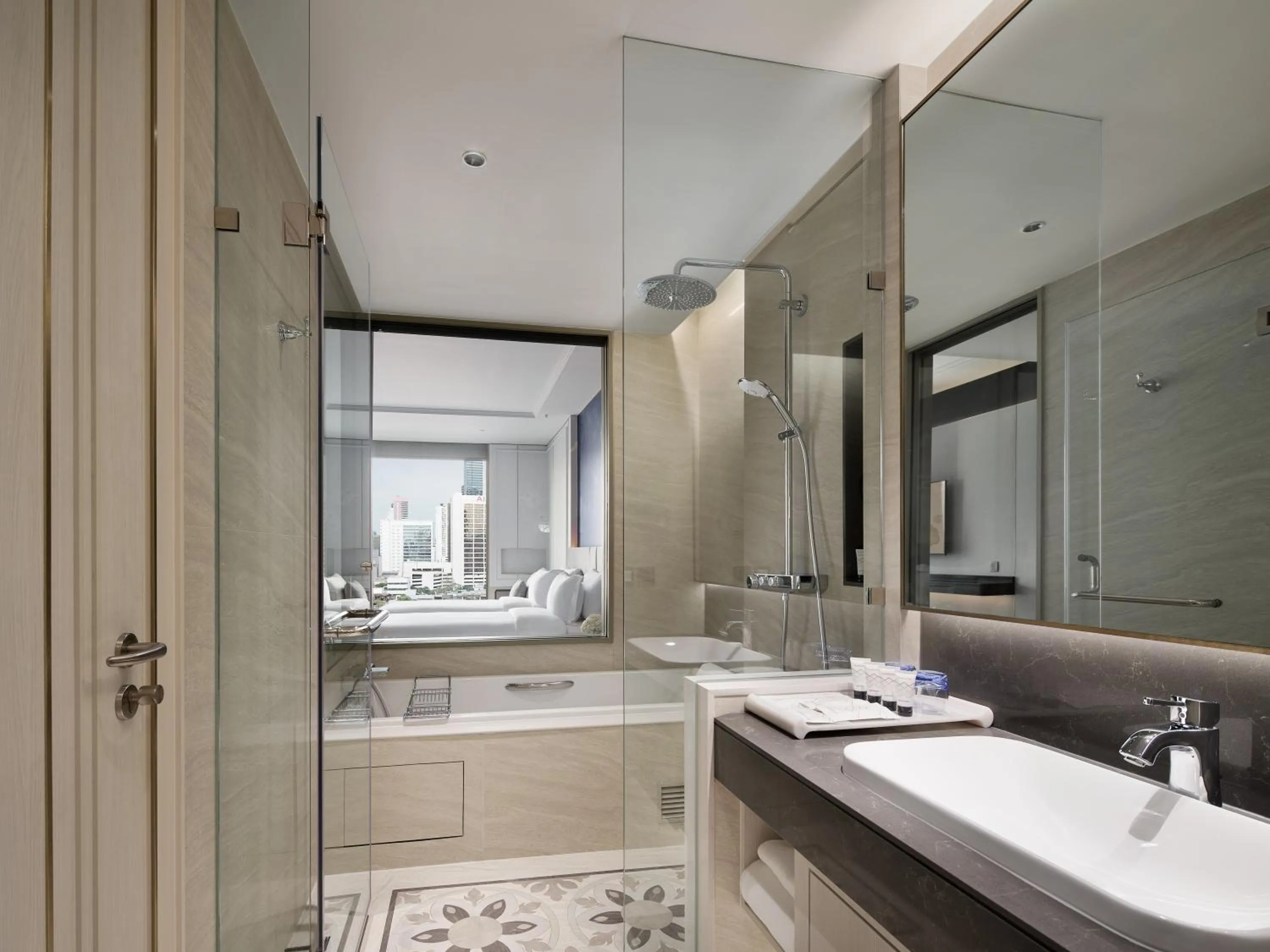 Shower in Grande Centre Point Surawong Bangkok