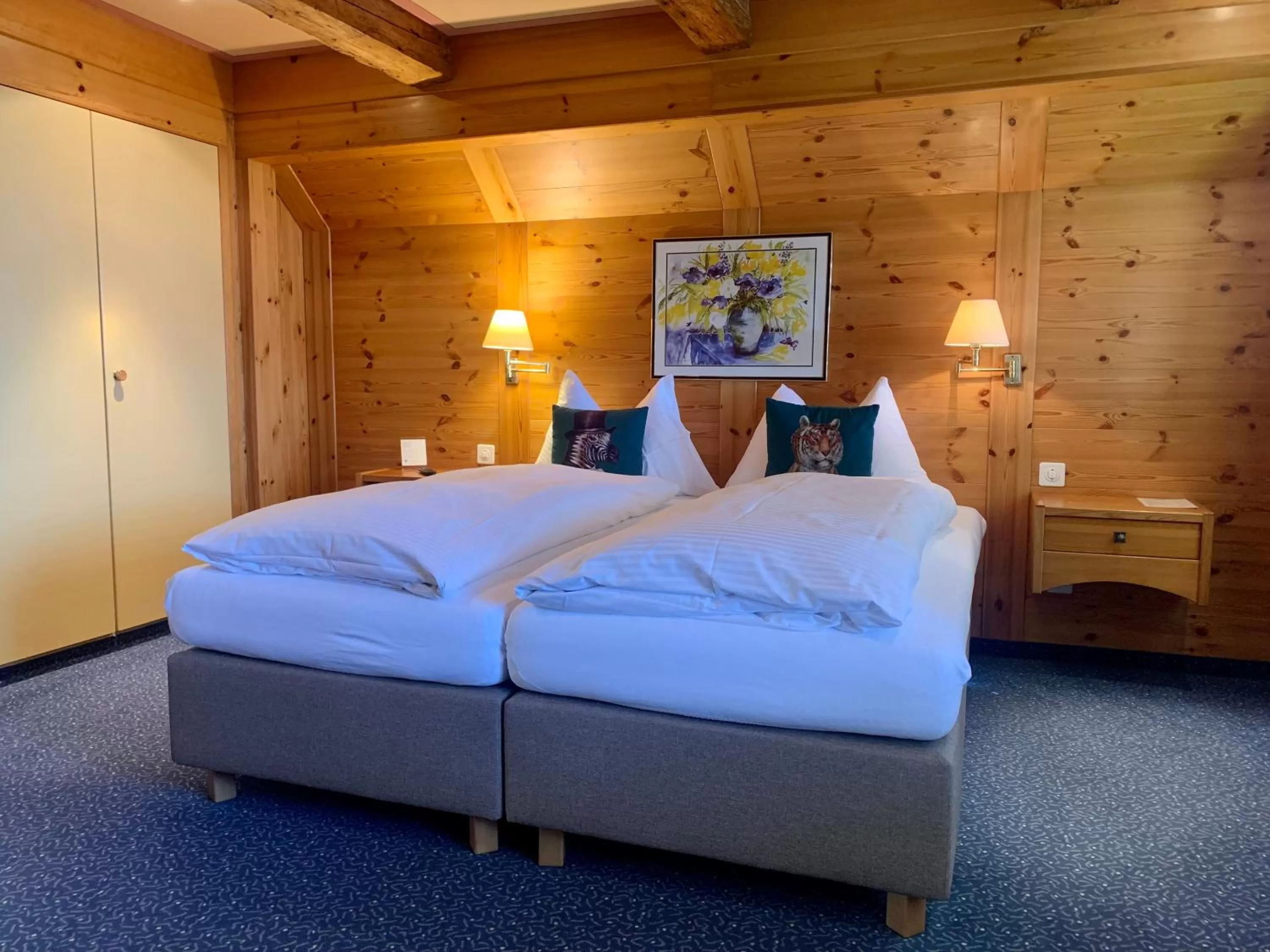 Bed in Hotel Friedheim