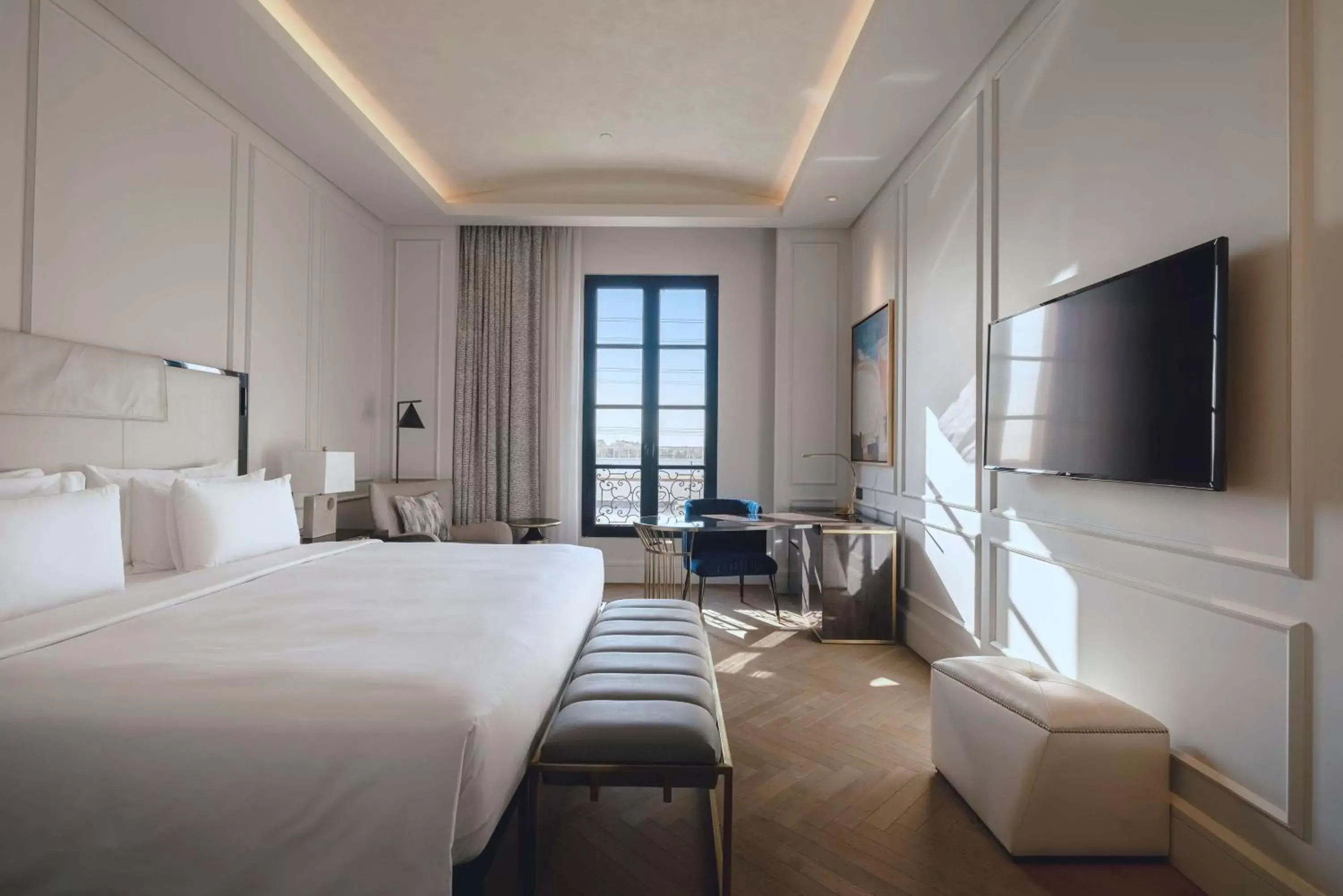 Bedroom, Bed in Mansard Riyadh, a Radisson Collection Hotel Bedroom, Bed in Mansard Riyadh, a Radisson Collection Hotel