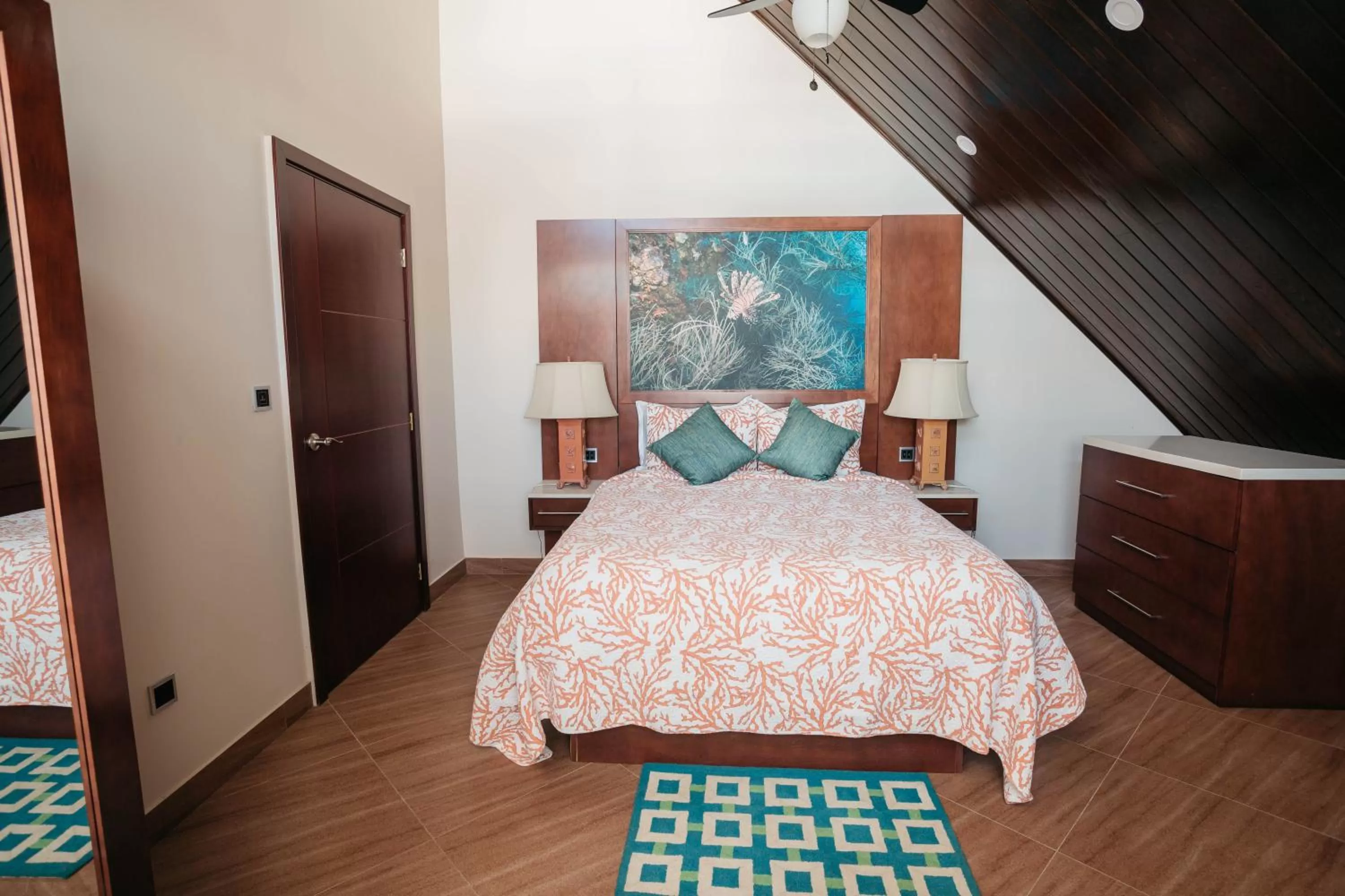 Bedroom in Surfrider Resort Hotel