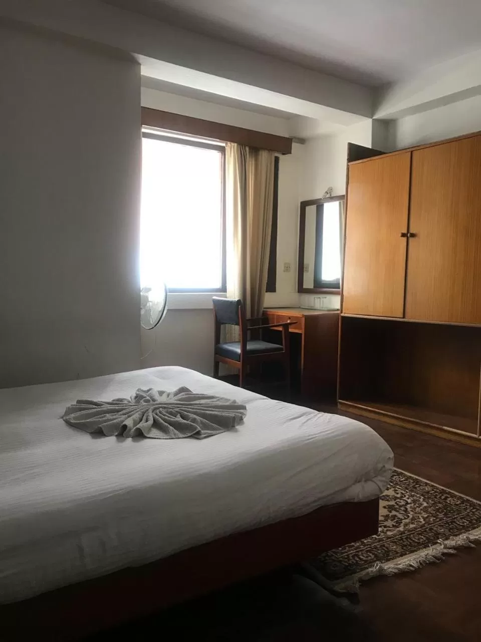 Bed in Hotel Earth House