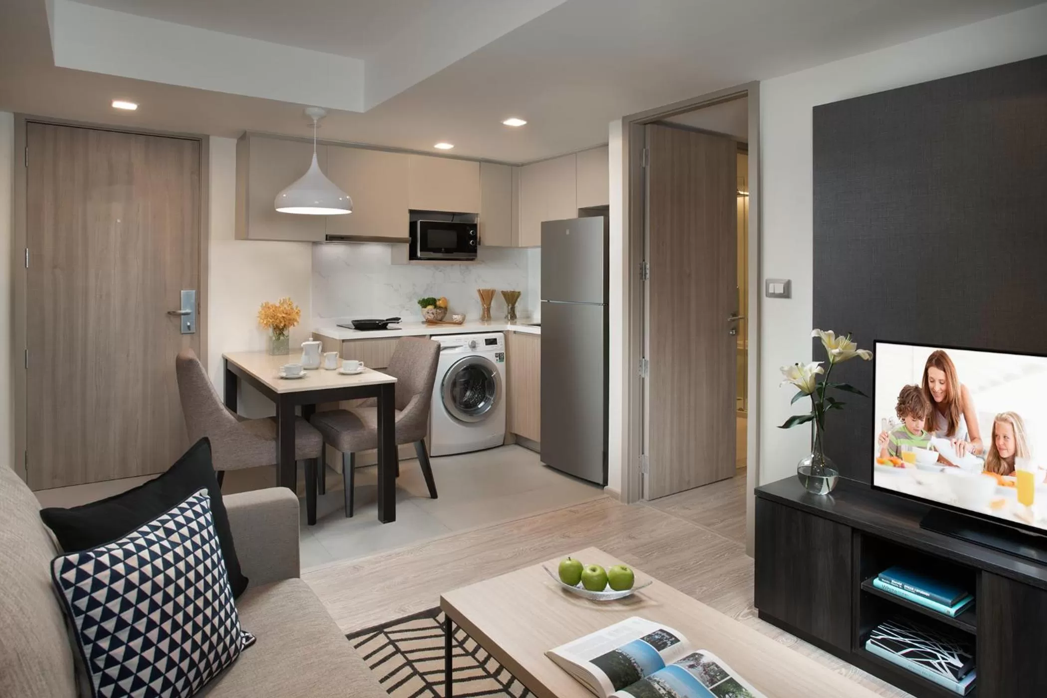 Kitchen or kitchenette in Somerset Ekamai Bangkok